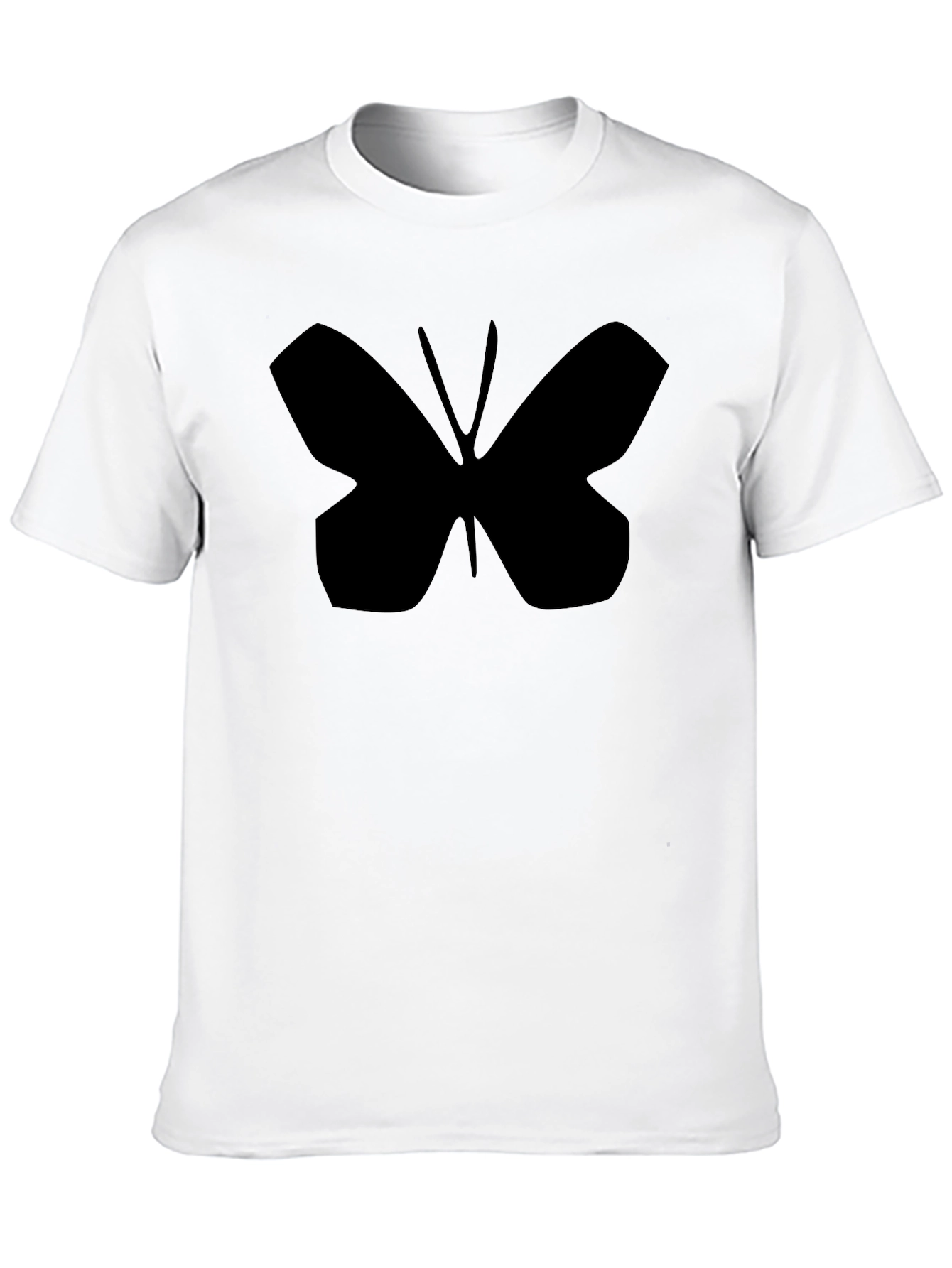 Black Butterfly Graphic Tee - Stylish Black Cotton T-Shirt view 10