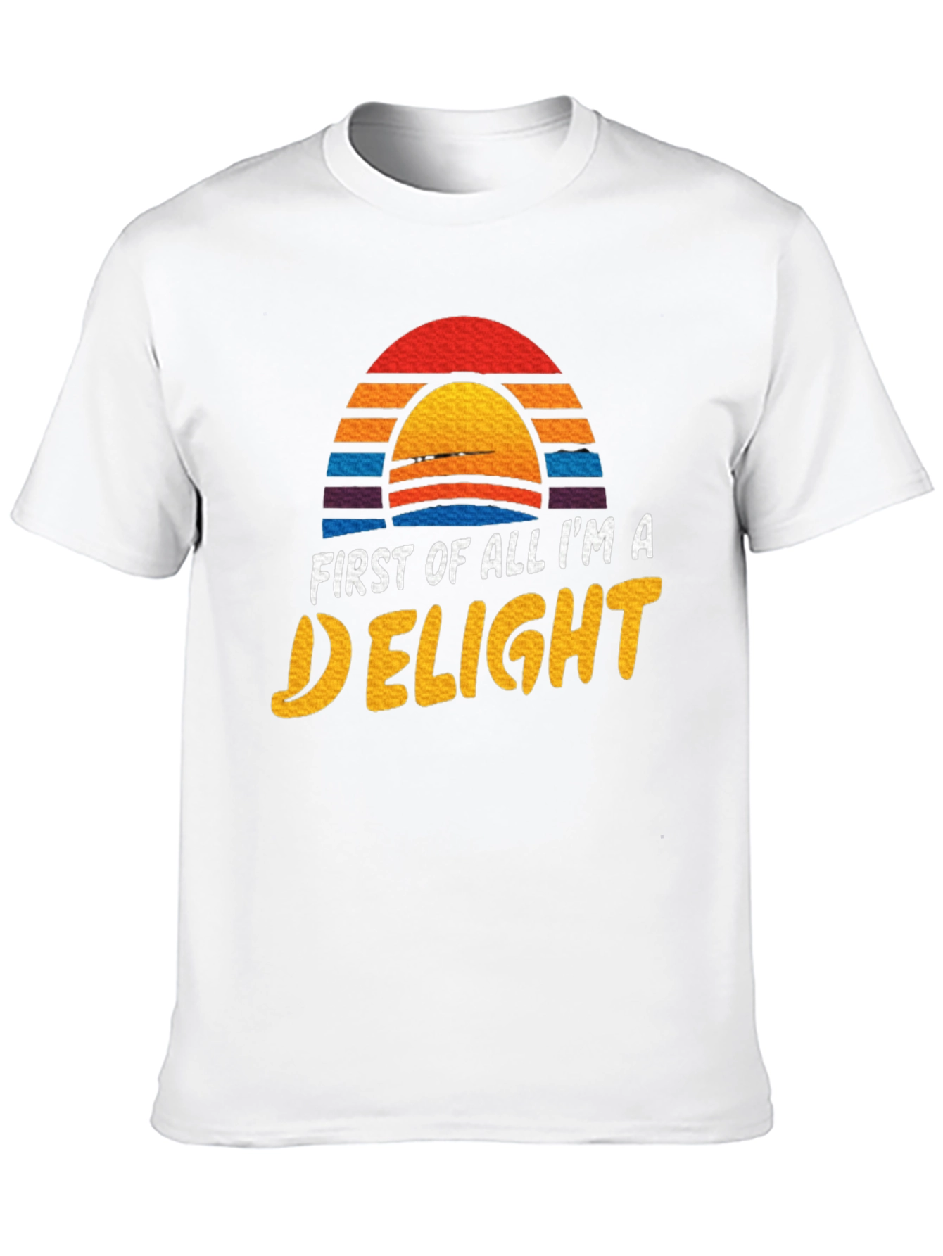 Black First Of All I'm A Delight Graphic Tee view 10