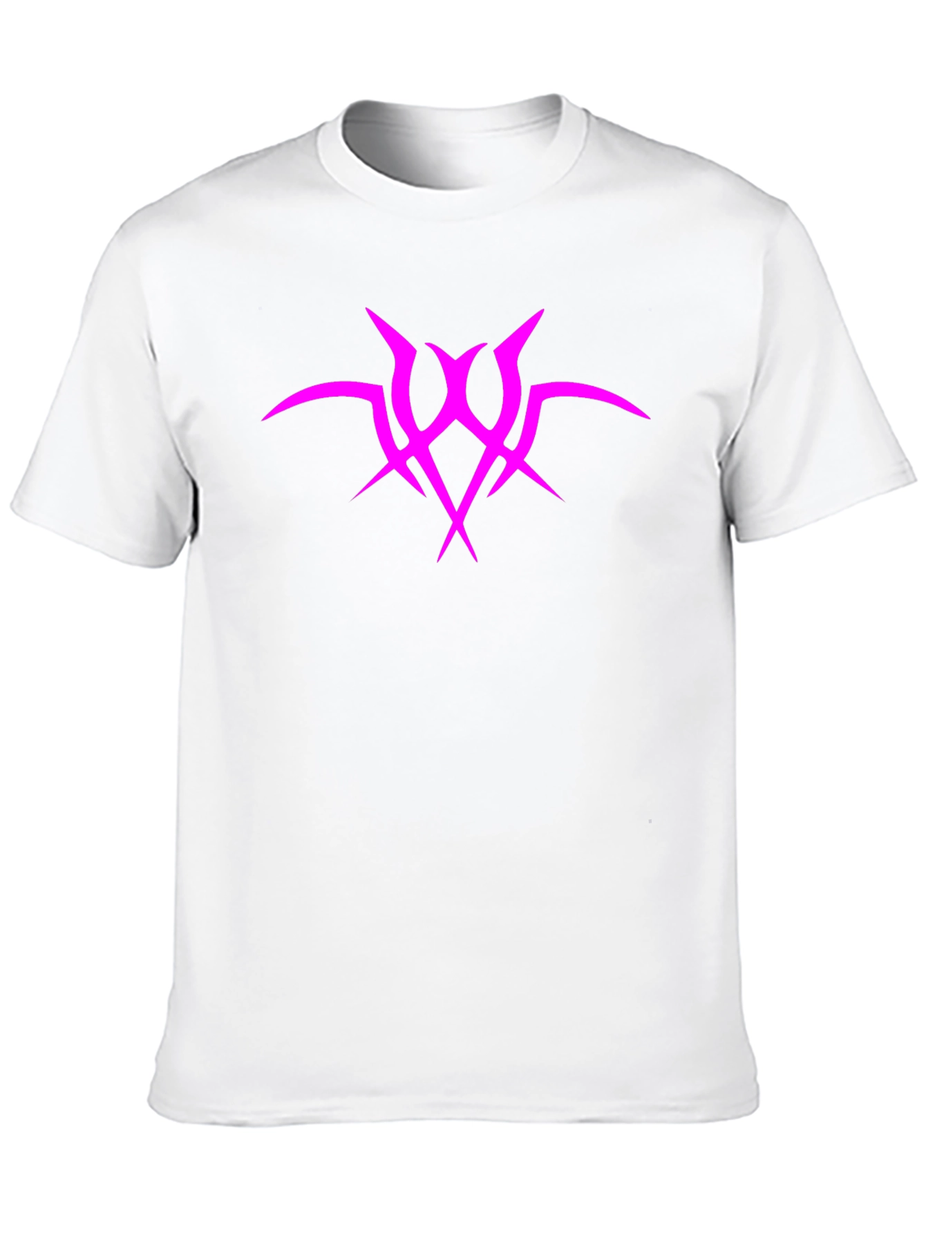Black Black T-Shirt with Abstract Pink Graphic view 10