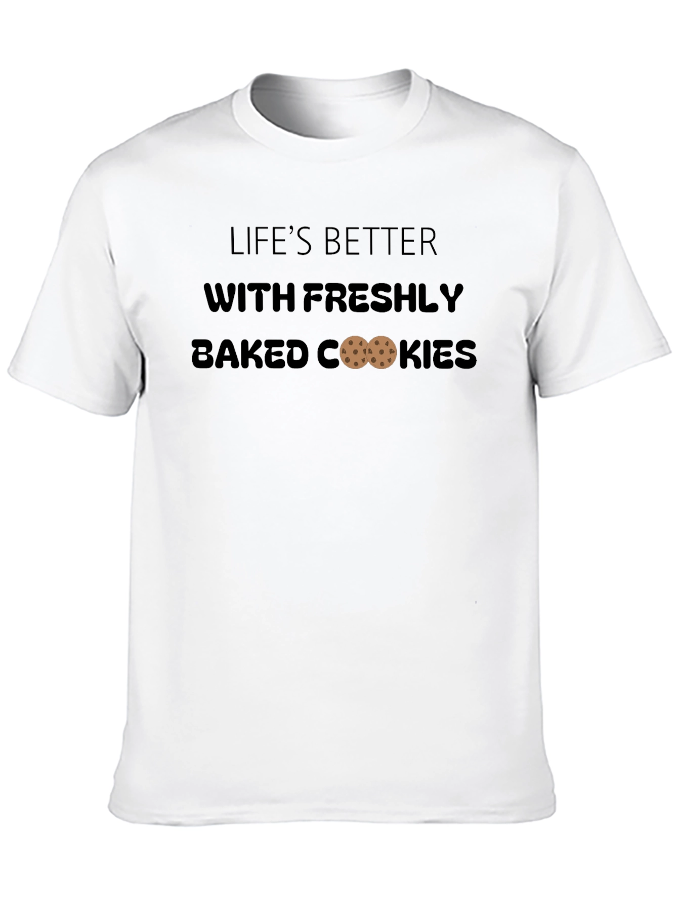 Black Freshly Baked Cookies Graphic Tee - Comfortable Fit view 10