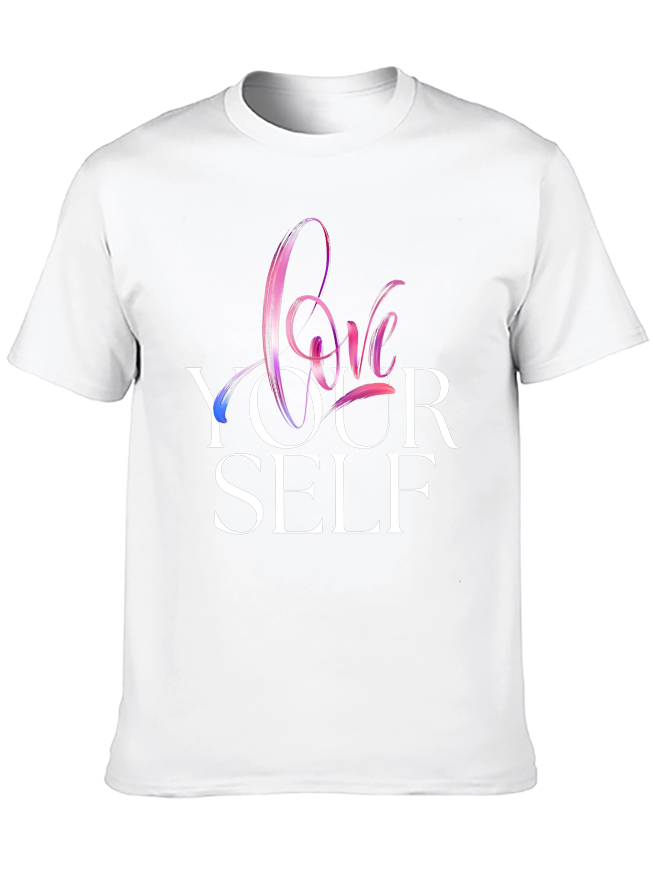 Black Love Yourself Graphic Print Black T-Shirt view 10