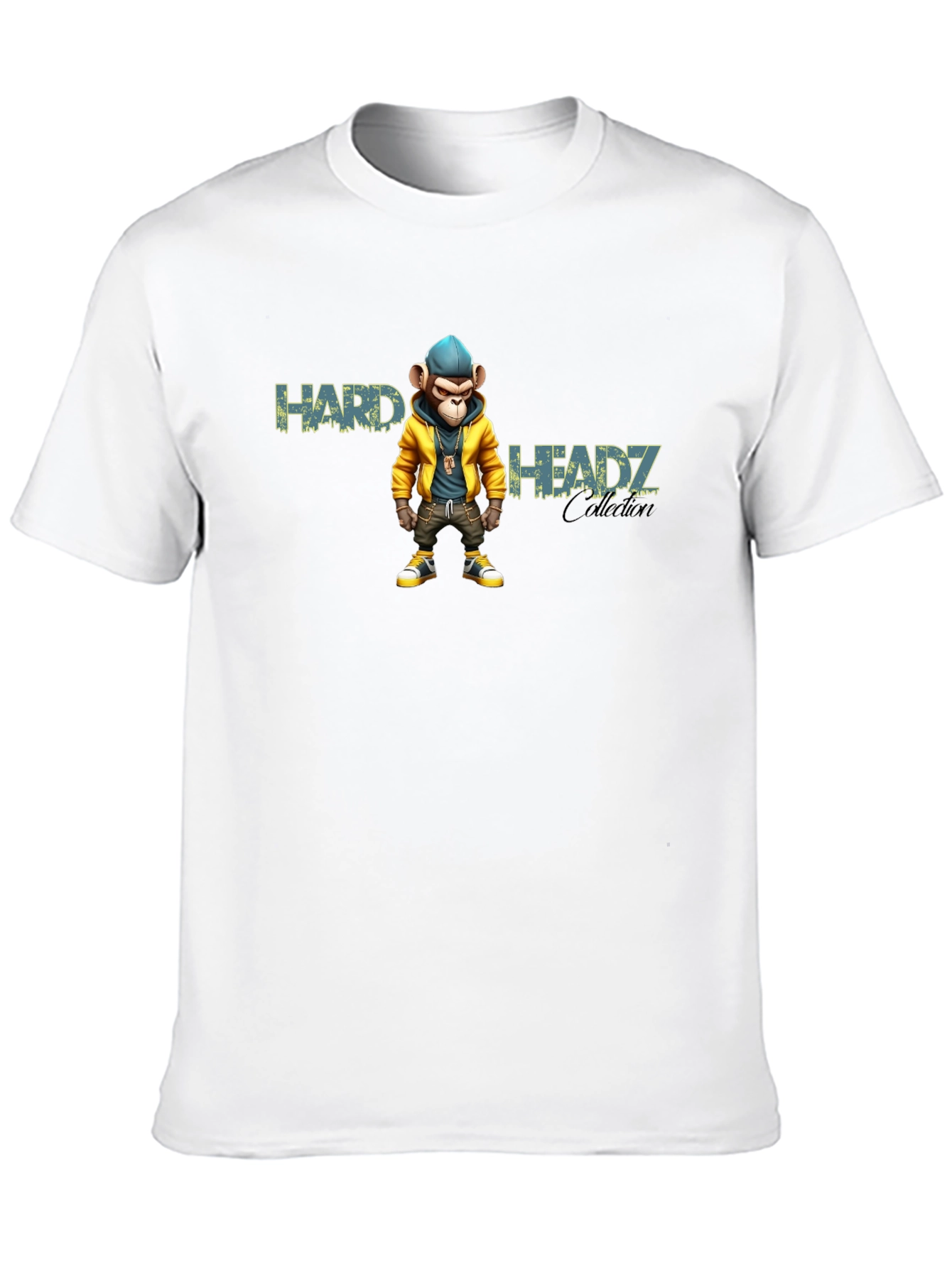Black Hard Headz Monkey Graphic Tee - Urban Style view 10