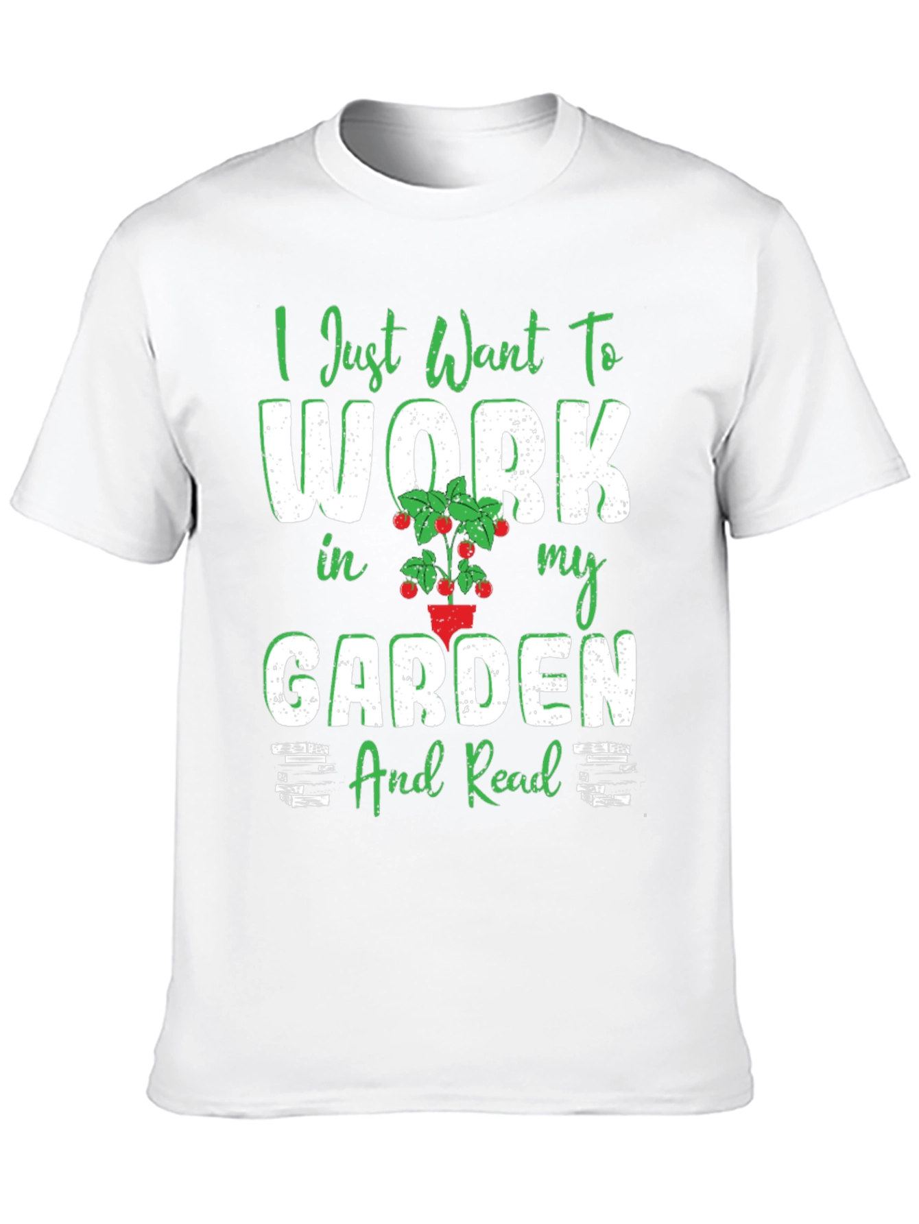 Black Gardening Hobby T-Shirt - Work in My Garden & Read view 10