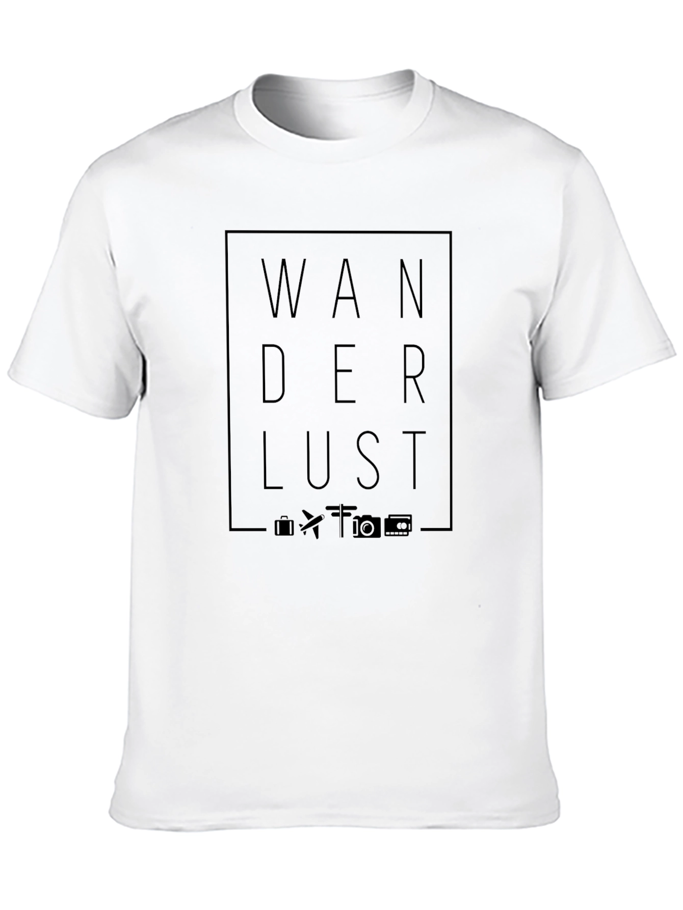 Black Wanderlust Black Graphic Tee - Travel Inspiration view 10