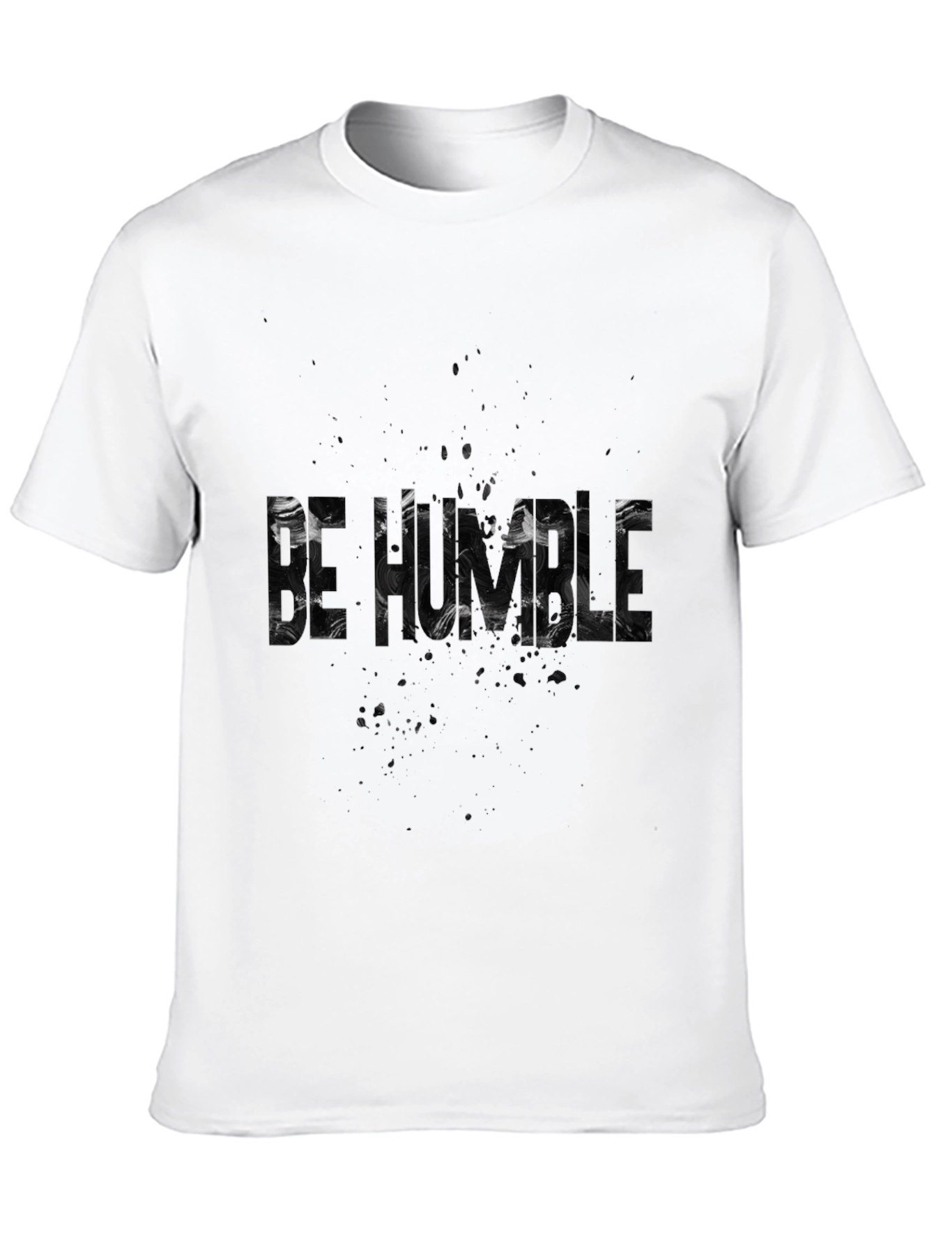 Black Abstract Text Black T-Shirt view 10