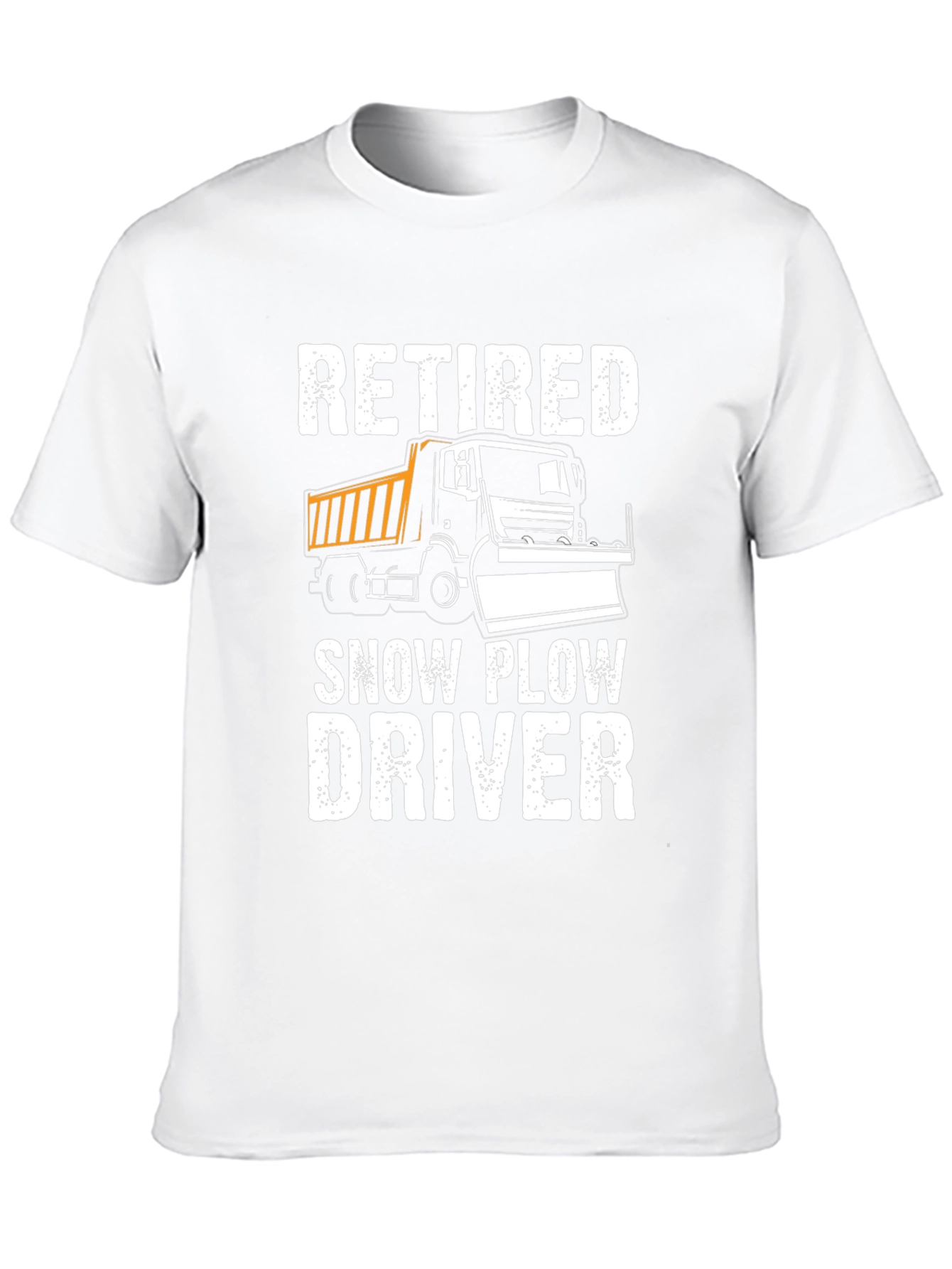 Black Retired Snow Plow Driver T-Shirt view 10