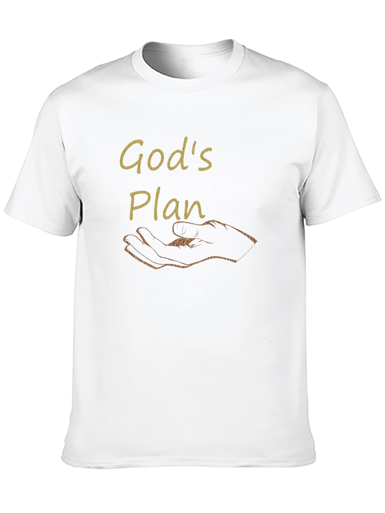 Black God's Plan Black T-Shirt view 10