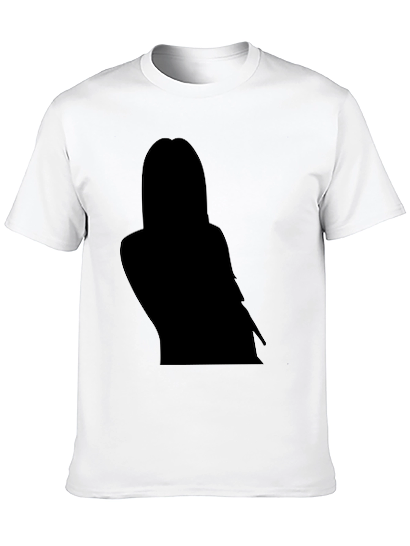 Black Black T-Shirt with Silhouette Graphic view 10