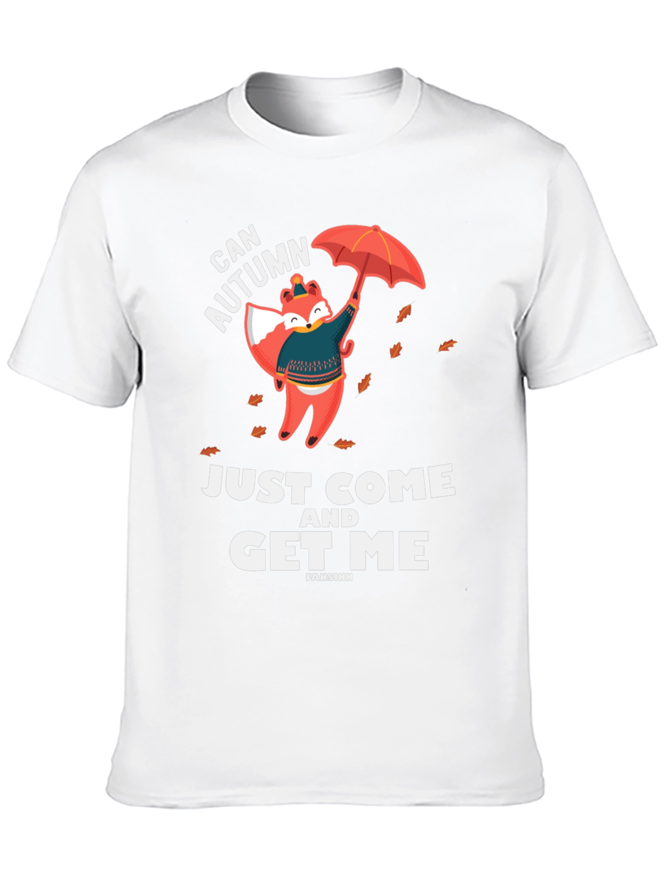 Black Can Autumn Get Me T-Shirt Fox Graphic view 10