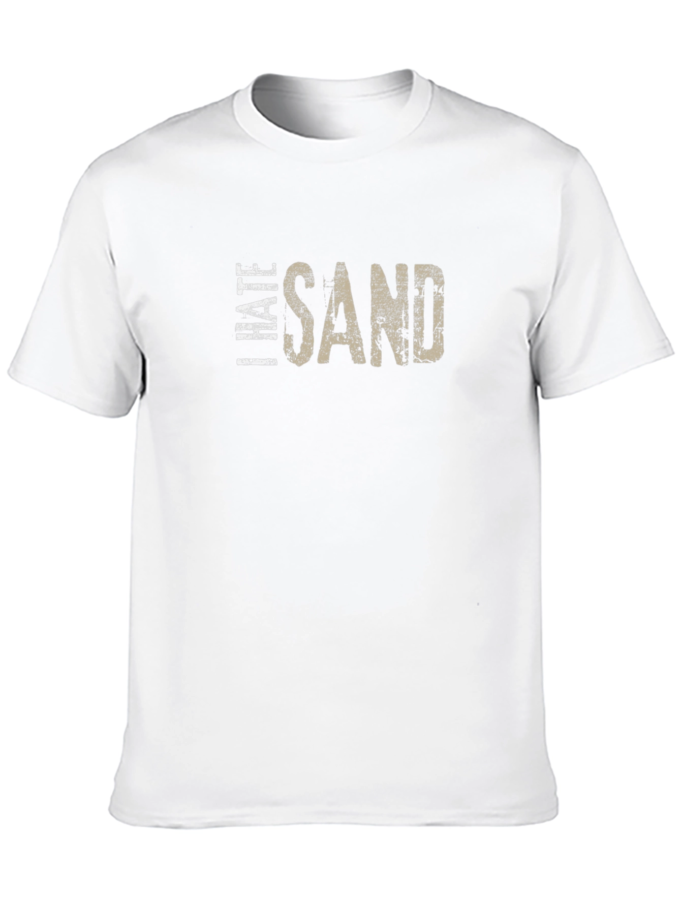 Black I Hate Sand Graphic T-Shirt - Soft Cotton Blend view 10