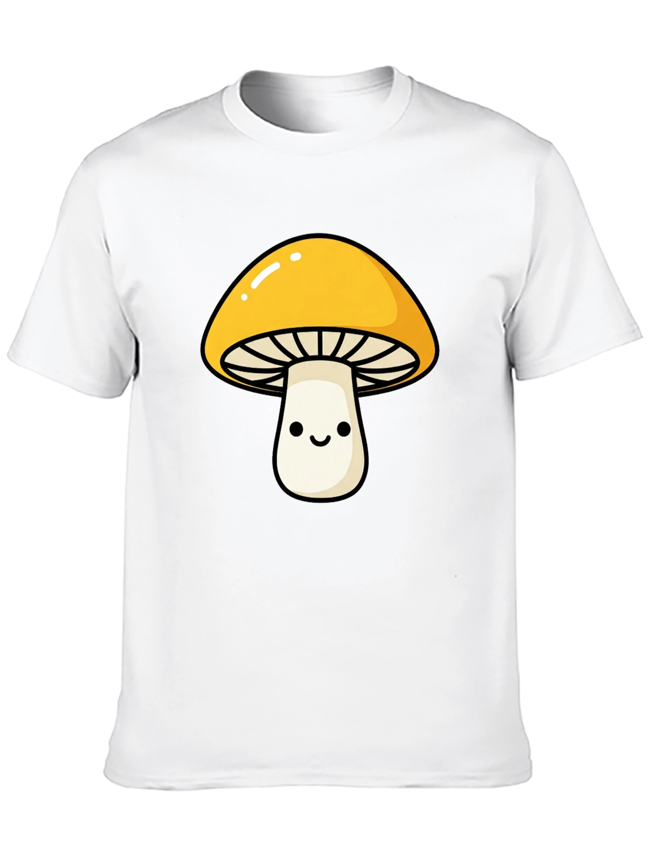 Black Funky Mushroom Graphic Tee - Black view 10