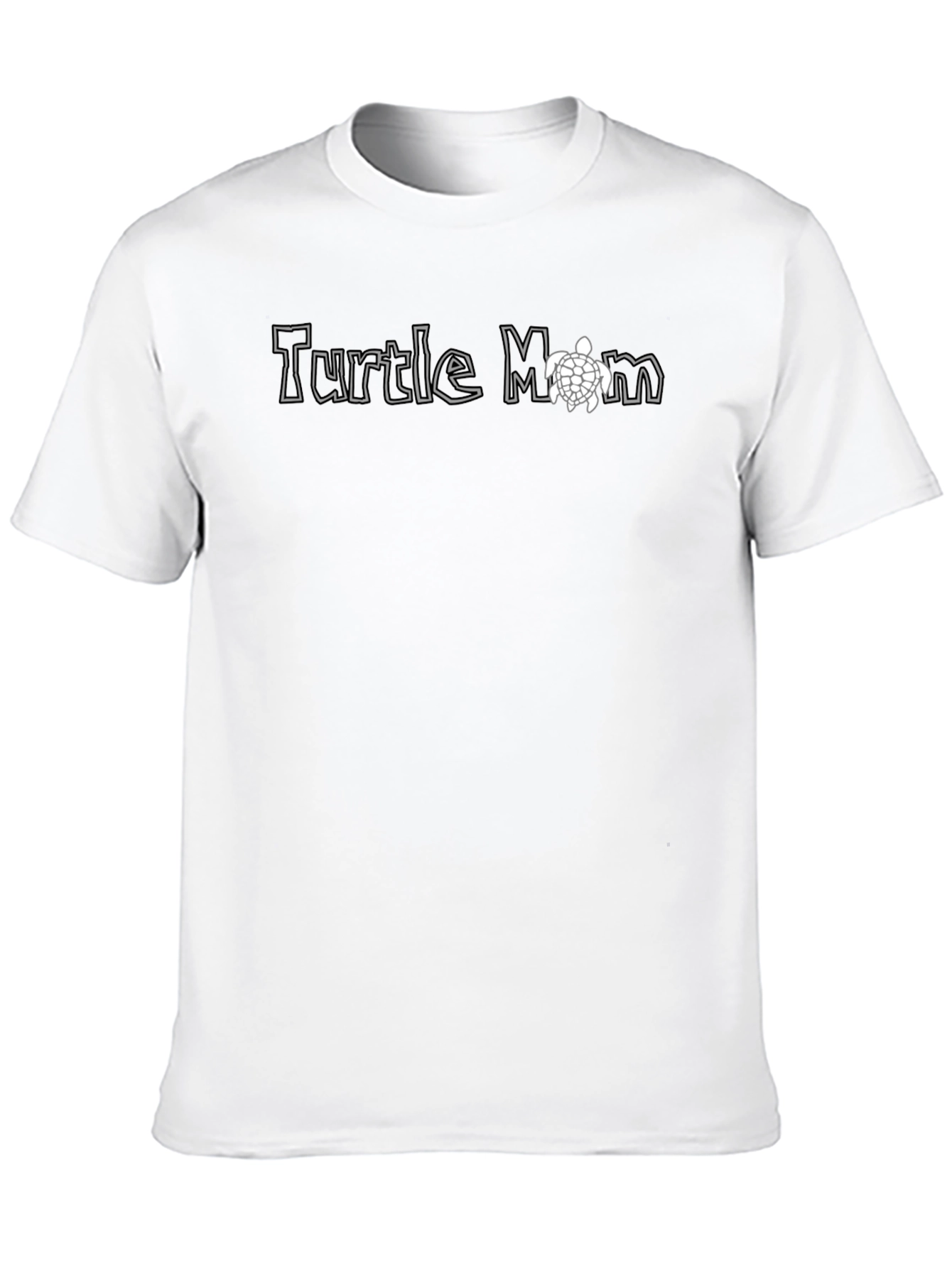 Black Turtle Mom Graphic Tee - Black view 10