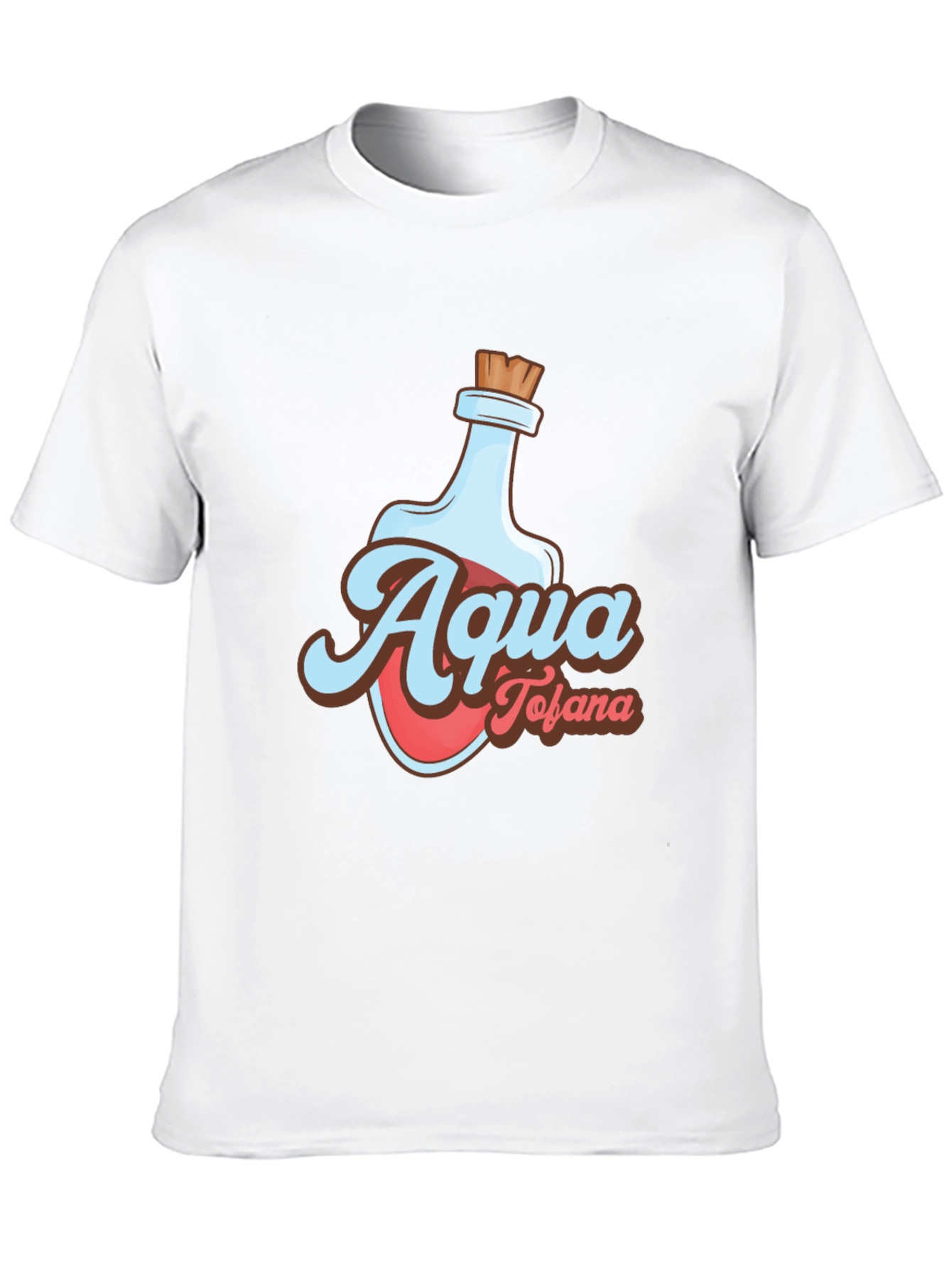 Black Aqua Tofana Graphic Tee - Stylish Poison Bottle Design view 10