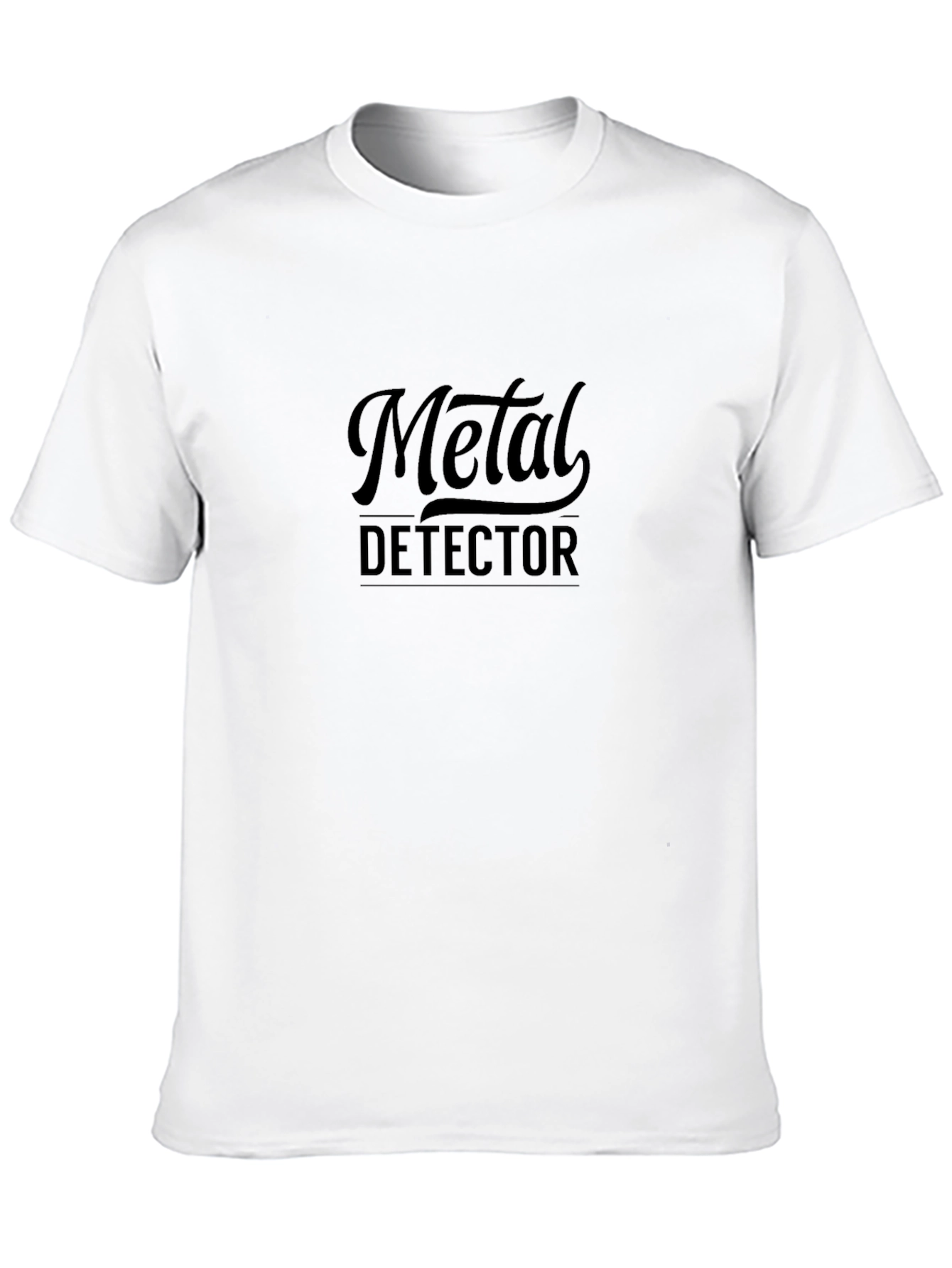 Black Metal Detector Black T-Shirt view 10