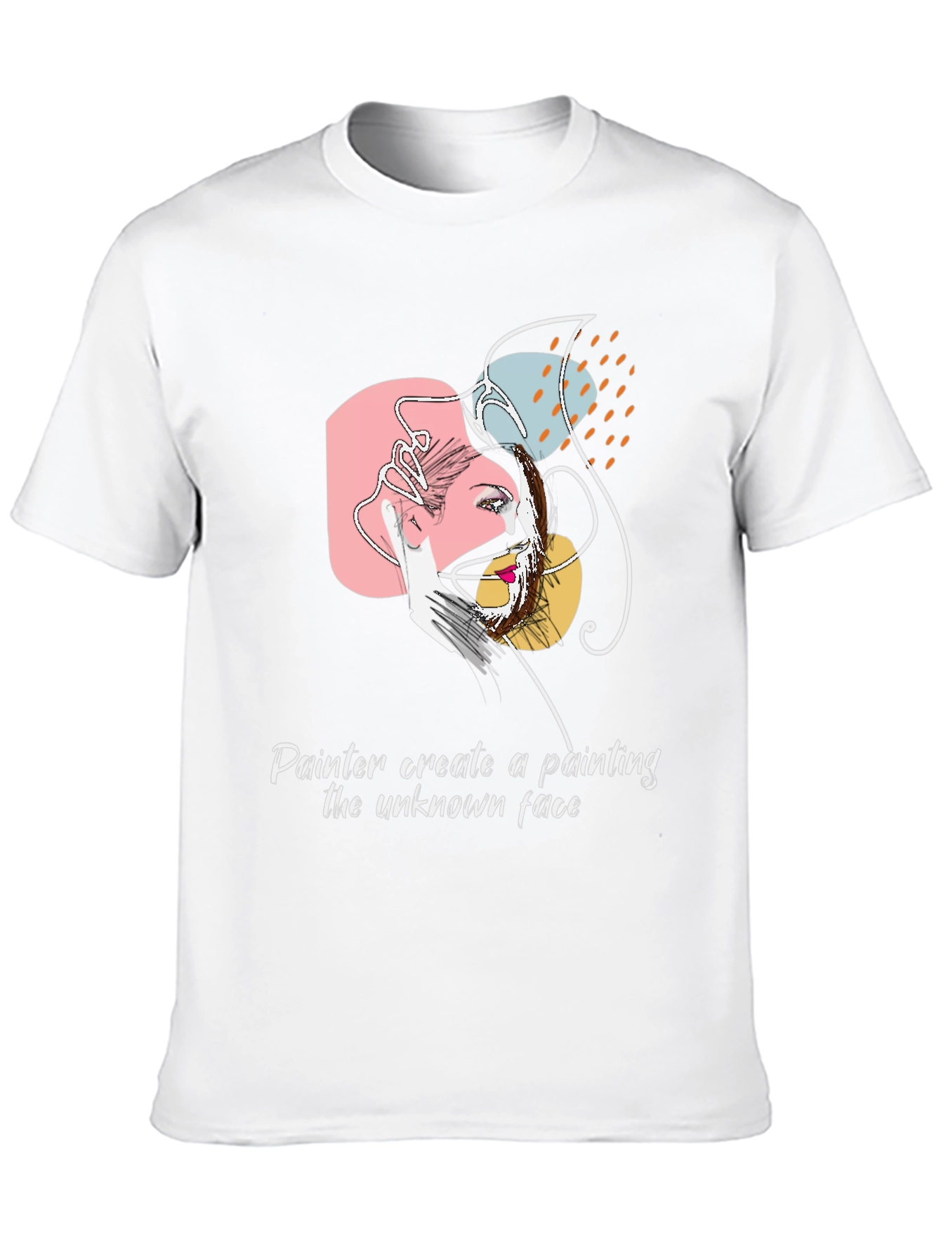 Black Abstract Artist Graphic T-Shirt view 10