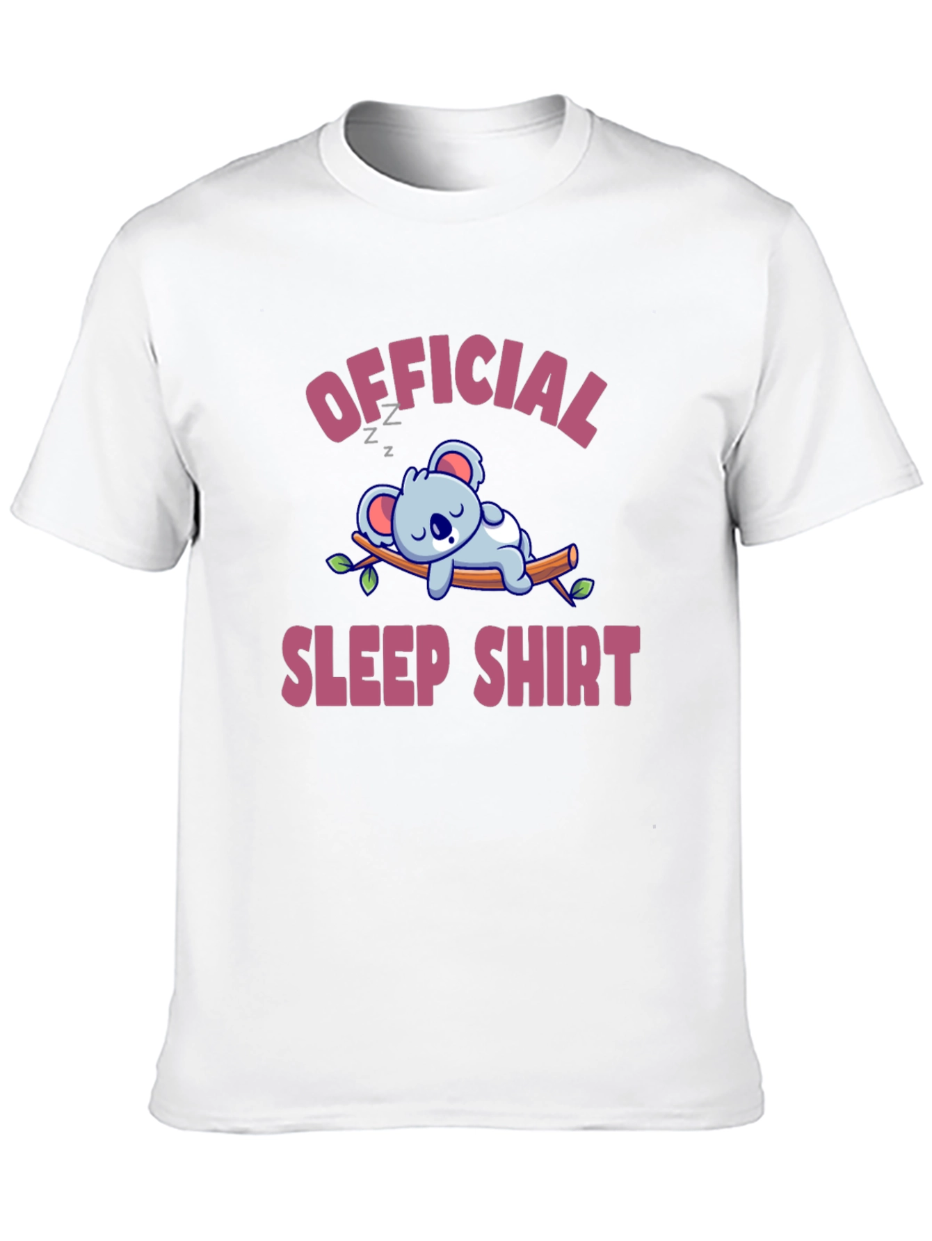 Black Official Sleep Shirt - Koala T-Shirt view 10