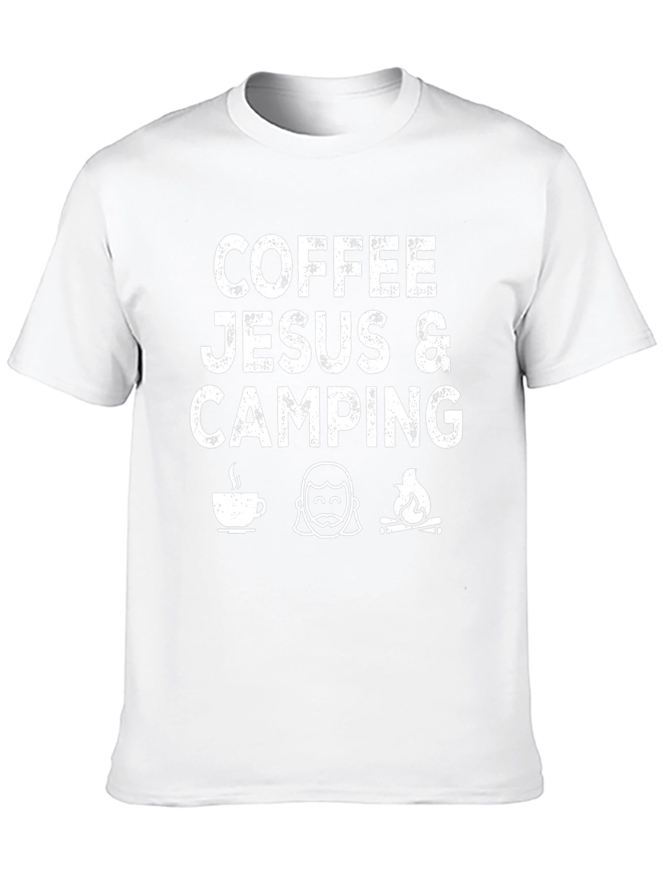 Black Coffee Jesus & Camping Black Graphic T-Shirt view 10