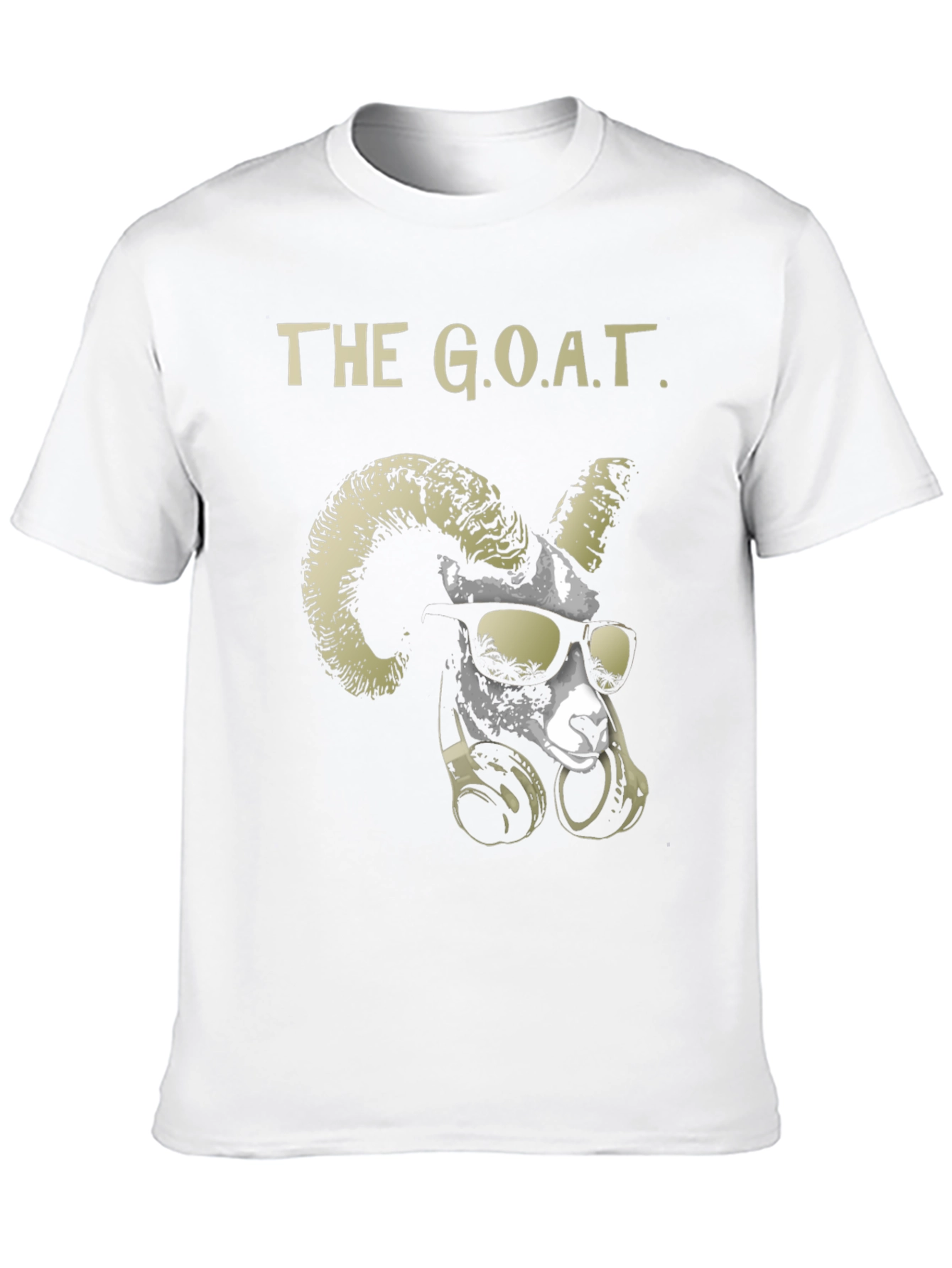 Black Cool Goat Graphic Tee - Greatest Of All Time Black T-Shirt view 10