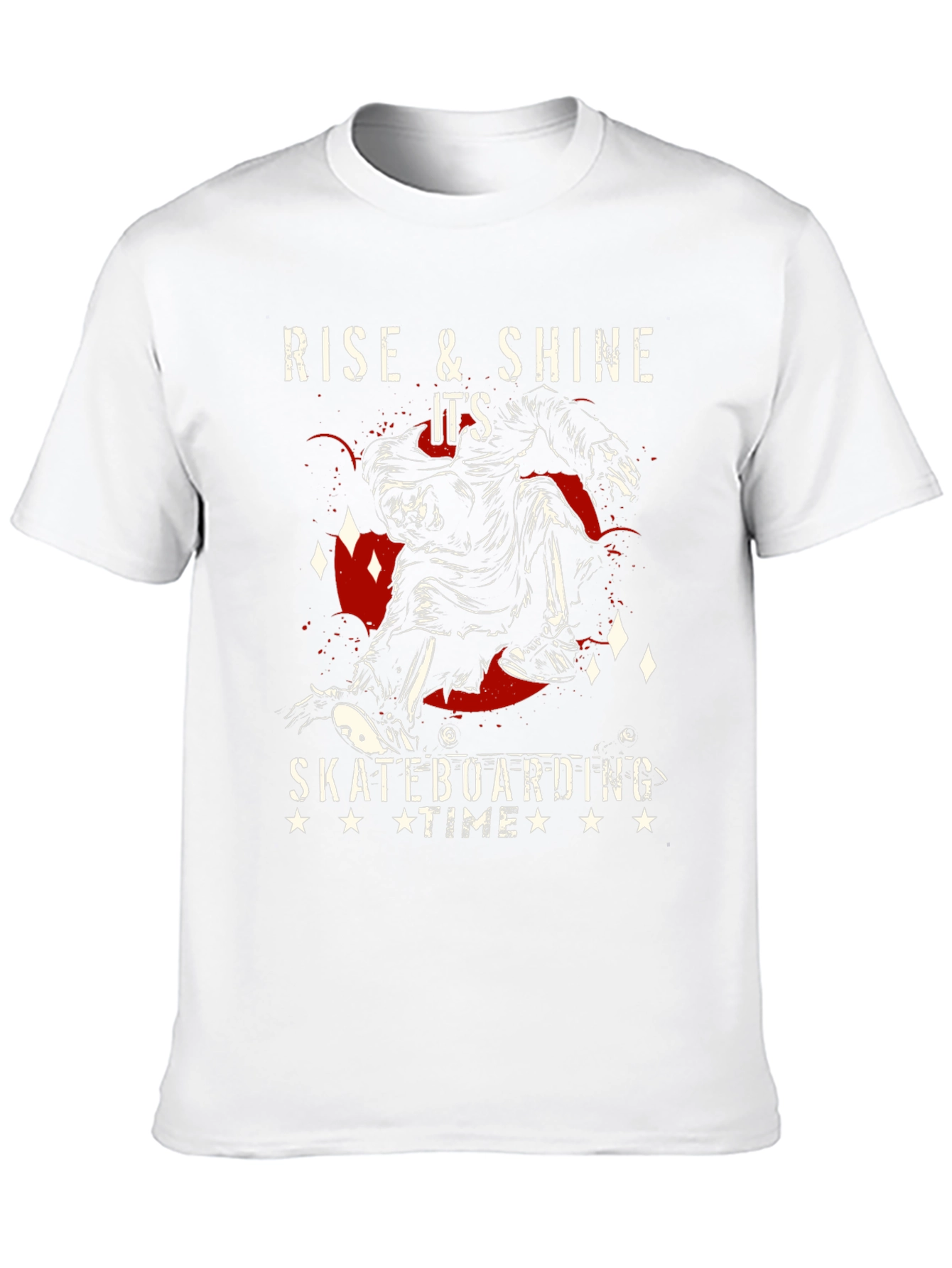 Black Rise & Shine Skateboarding Time Graphic Tee view 10