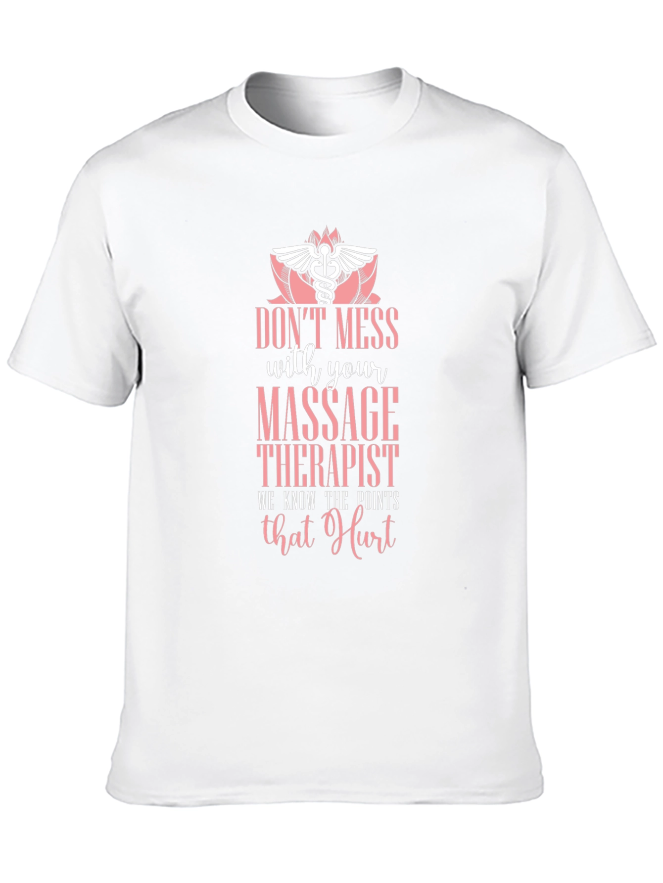 Black Massage Therapist Humor T-Shirt - Don't Mess With Us! view 10