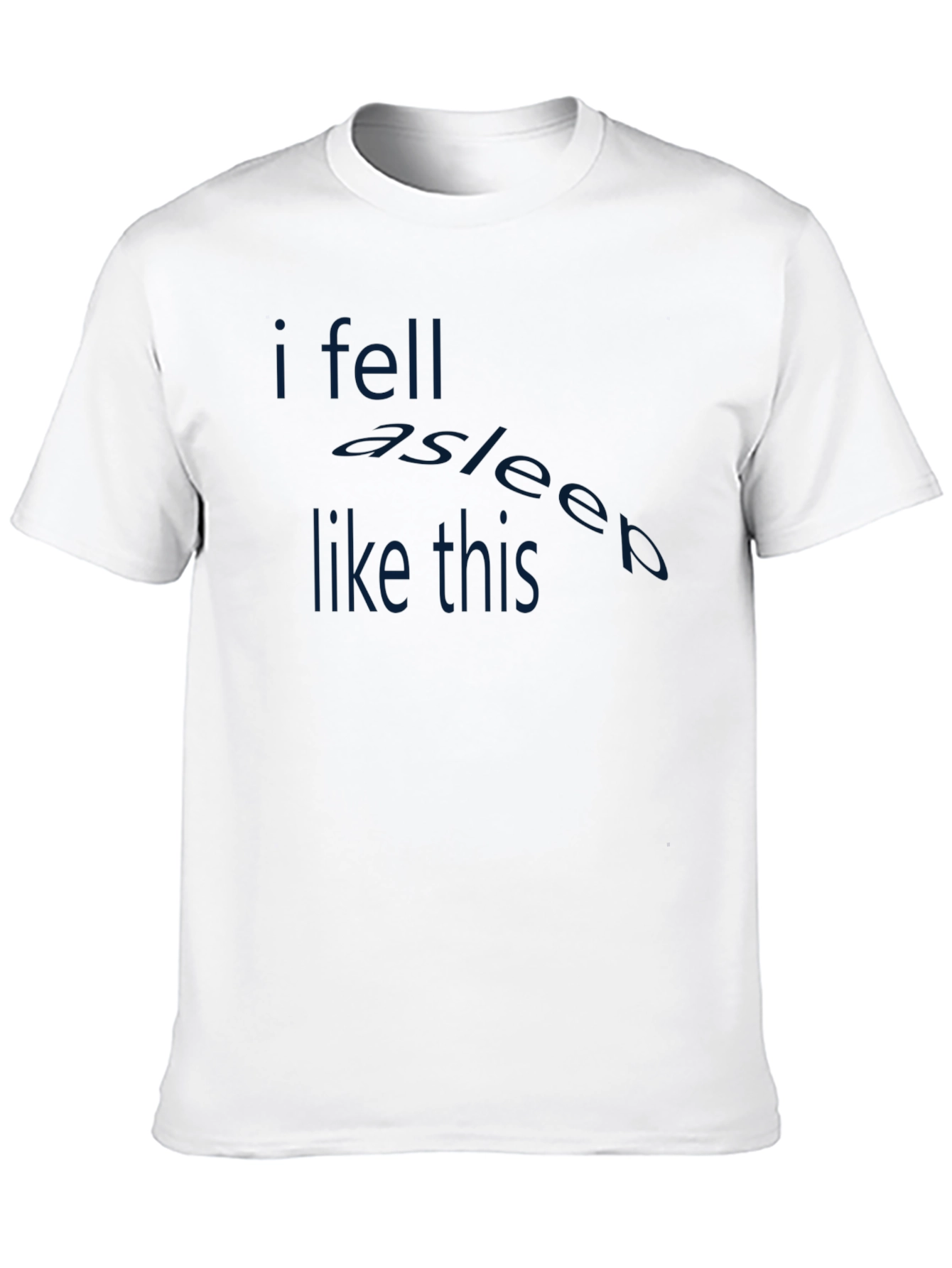 Black Funny Sleep T-Shirt - I Fell Asleep Like This view 10