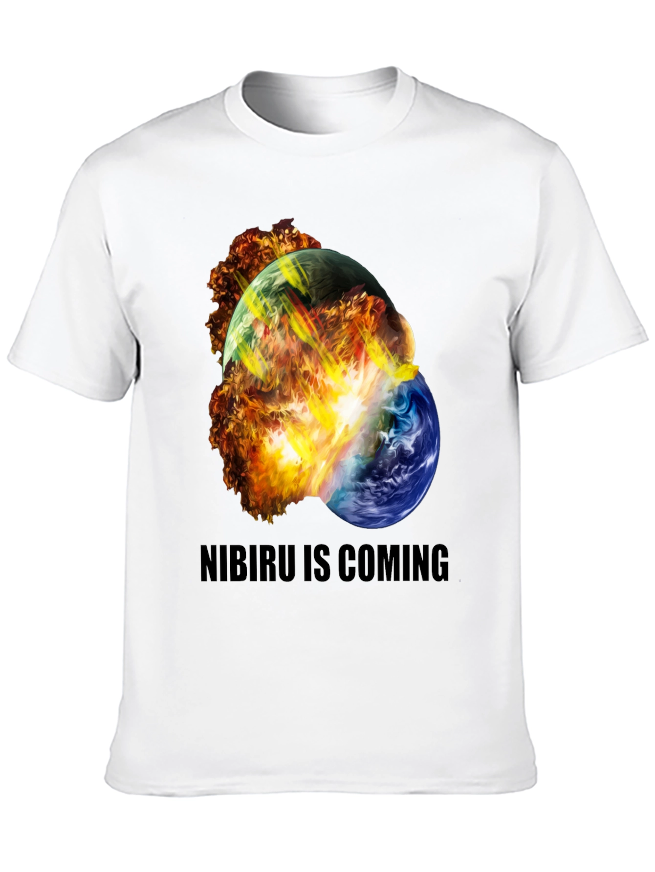 Black Nibiru Is Coming Graphic Tee view 10
