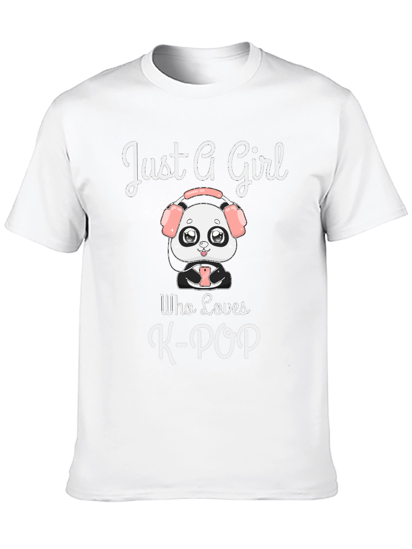Black Just A Girl Who Loves K-POP T-Shirt view 10