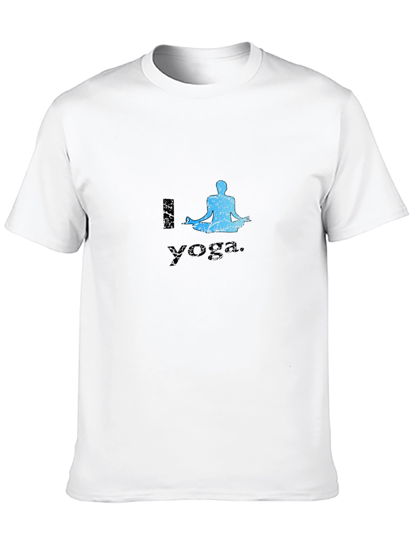 Black I Love Yoga Black T-Shirt view 10