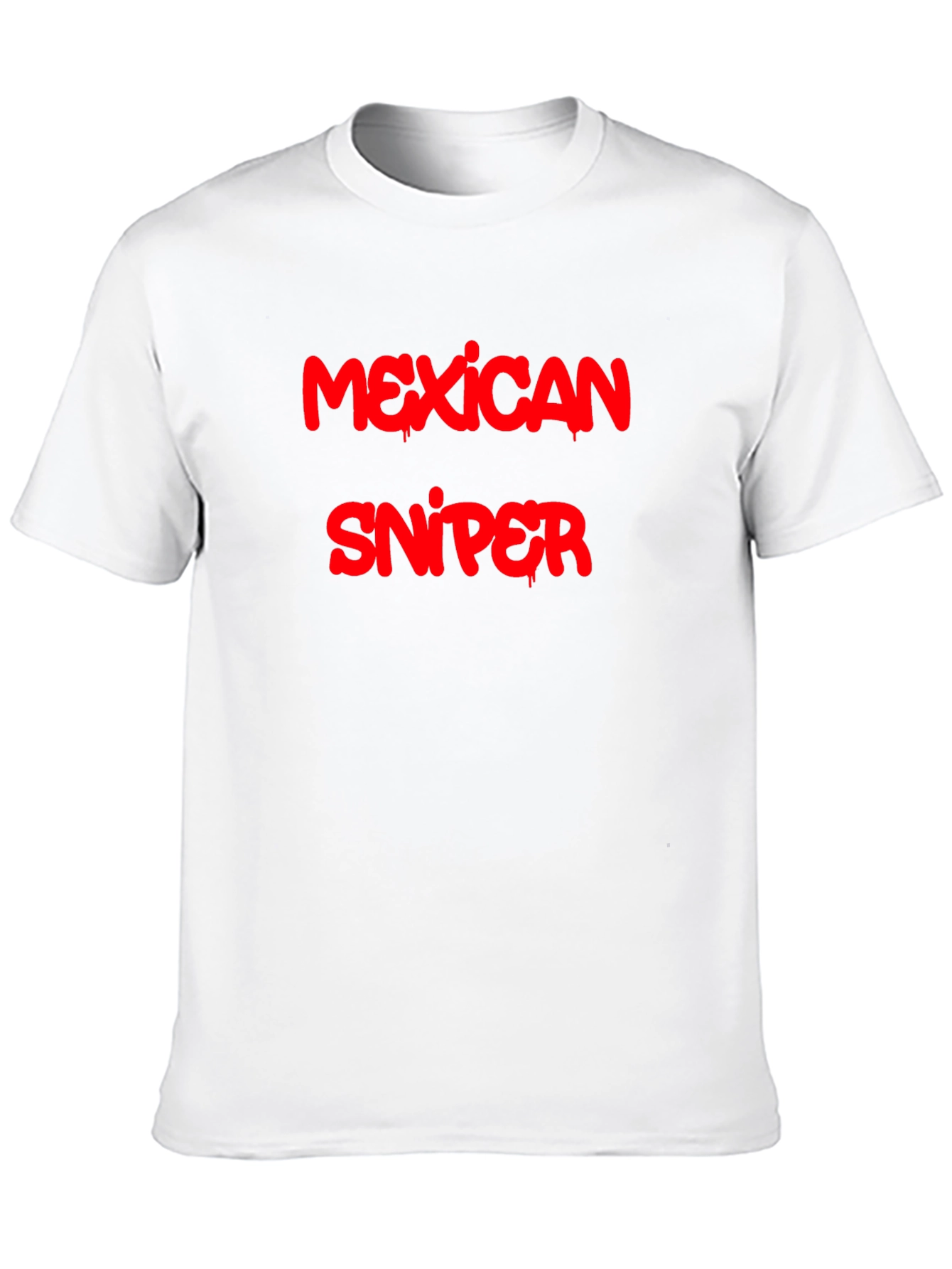 Black Mexican Sniper Graphic Tee - Black T-Shirt view 10