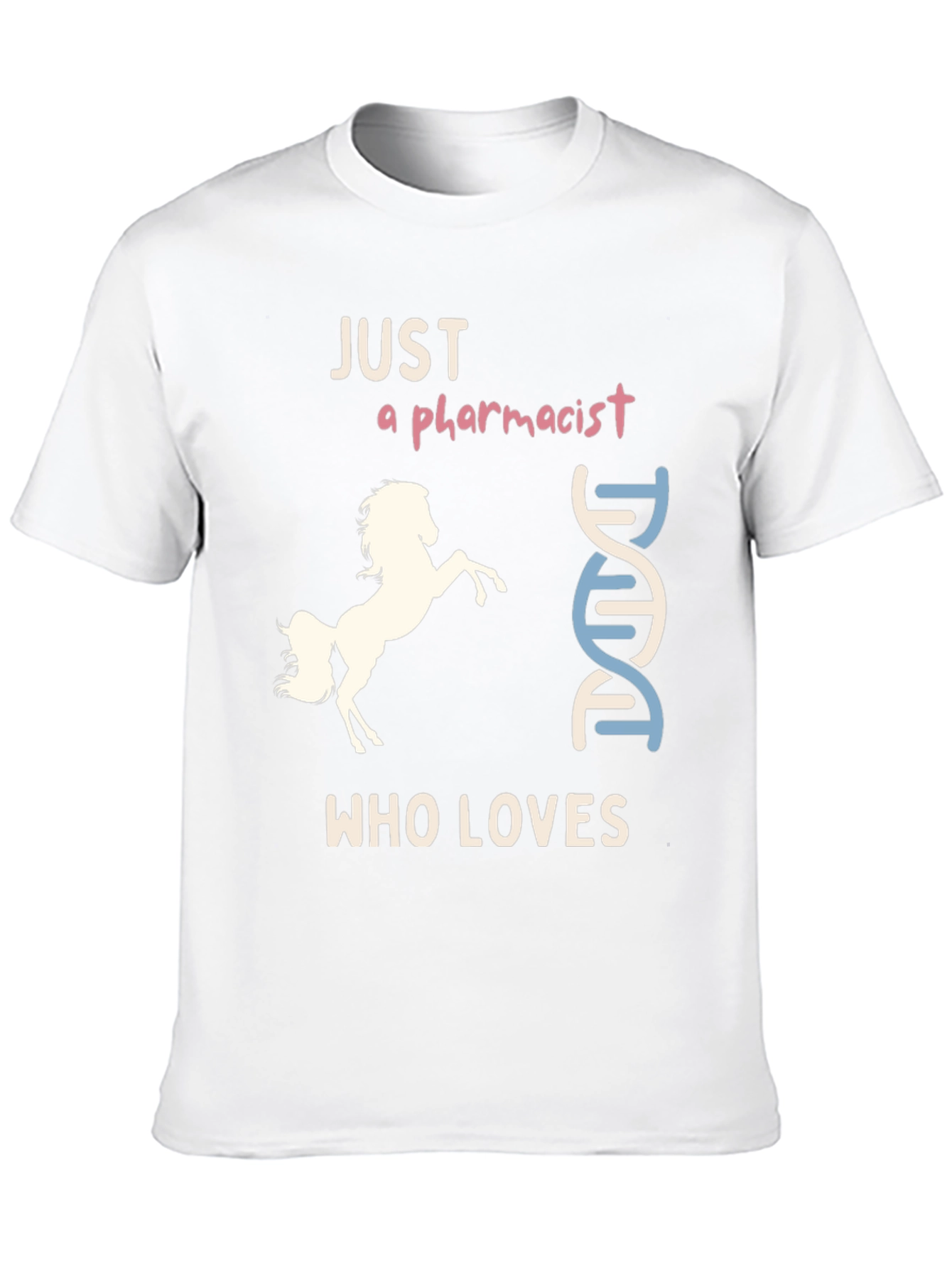 Black Pharmacist Horse Lover T-Shirt, Funny & Unique Design view 10