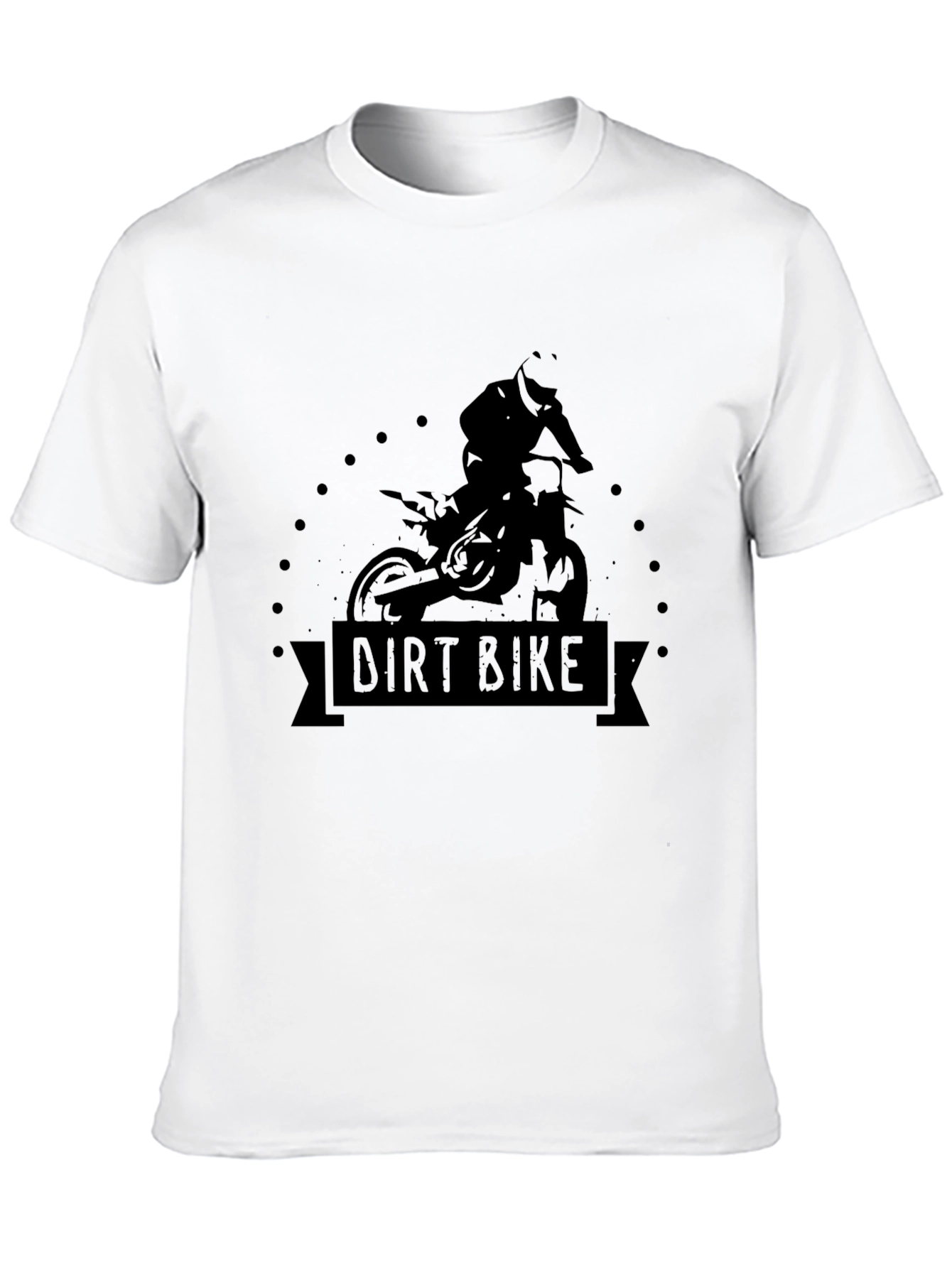 Dirt Bike Rider Graphic T-Shirt - Black - 10