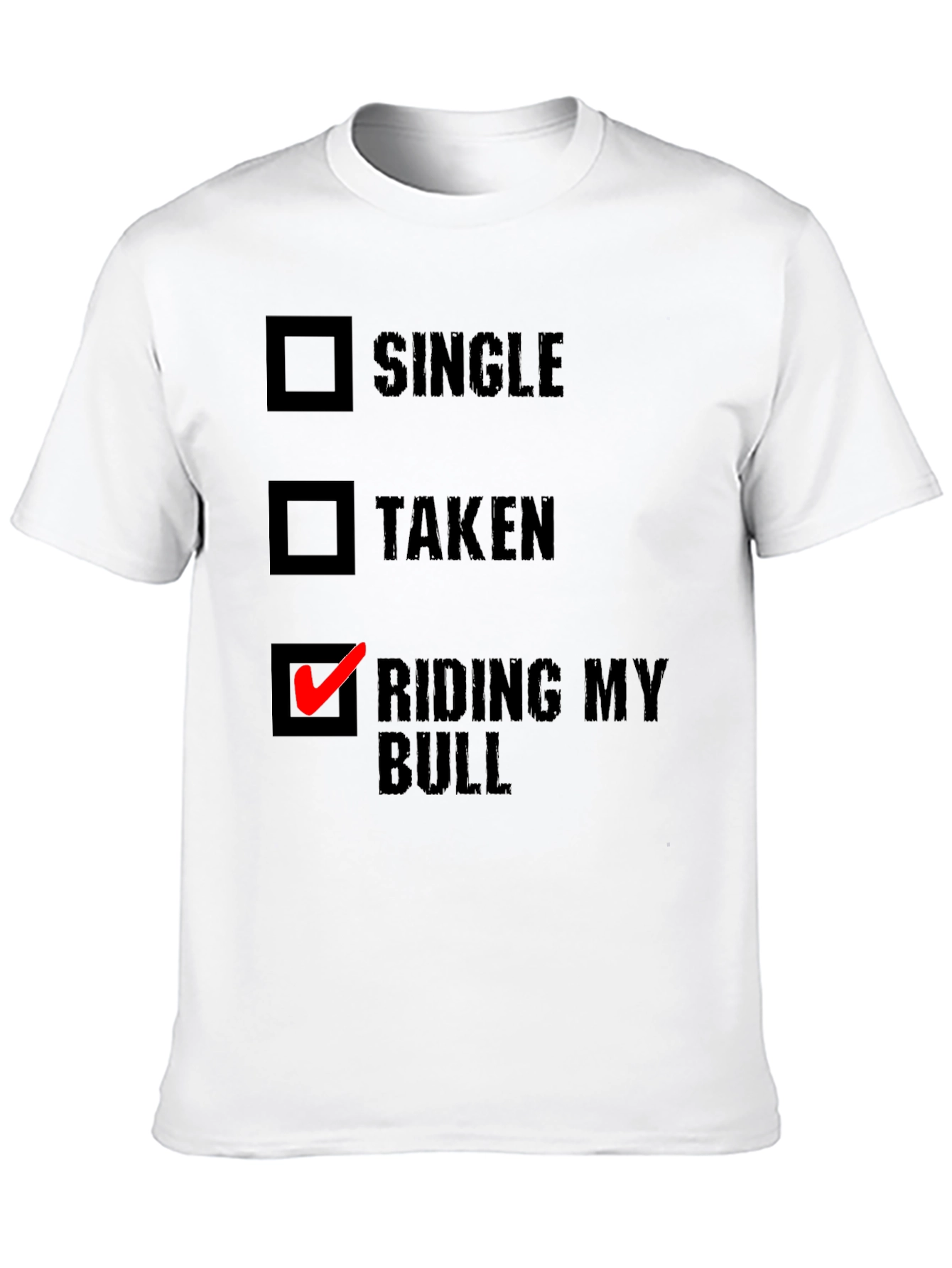 Black Riding My Bull T-Shirt - Funny Graphic Tee view 10