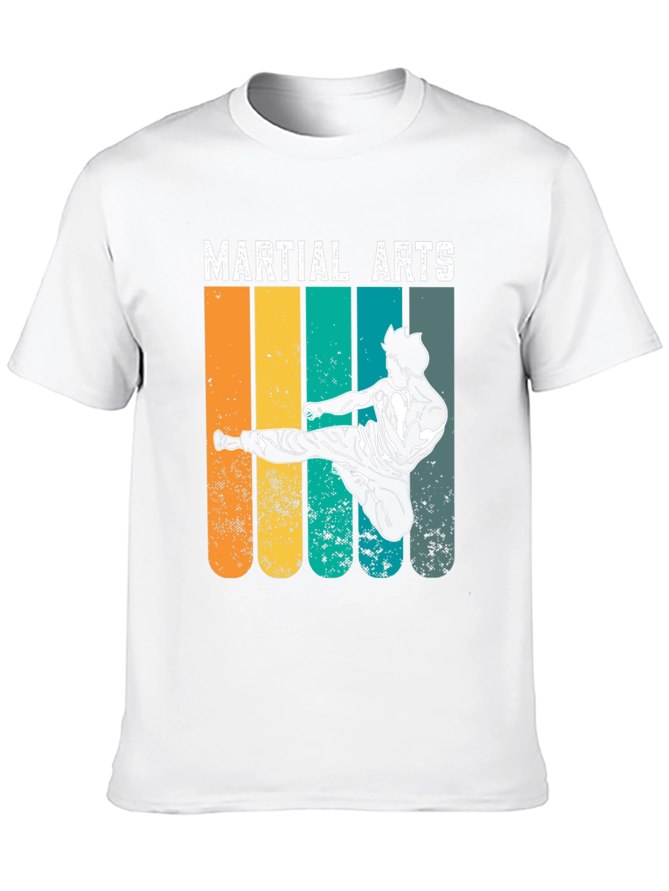 Black Martial Arts Retro T-Shirt view 10