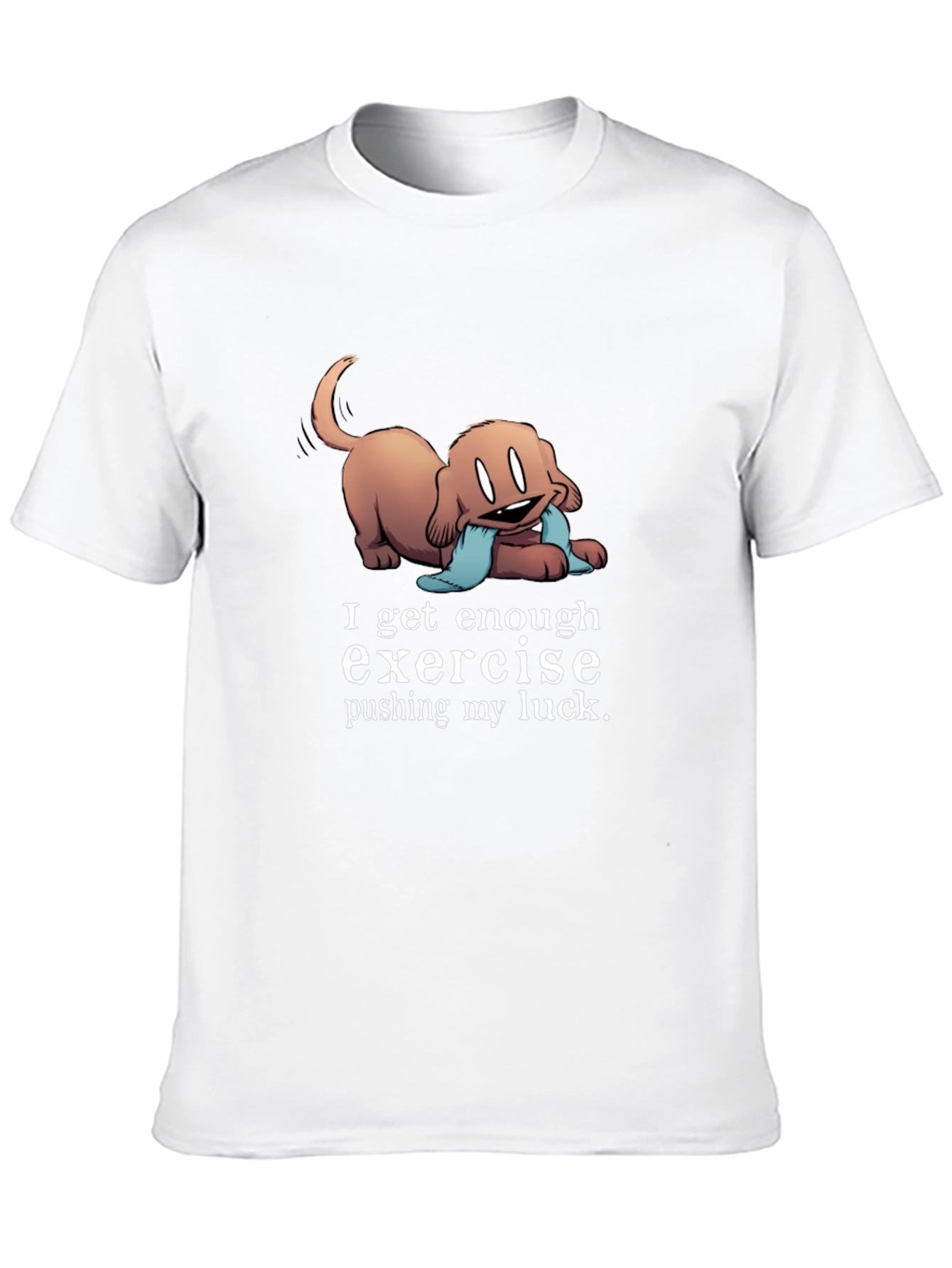Black Funny Dog Exercise T-Shirt view 10