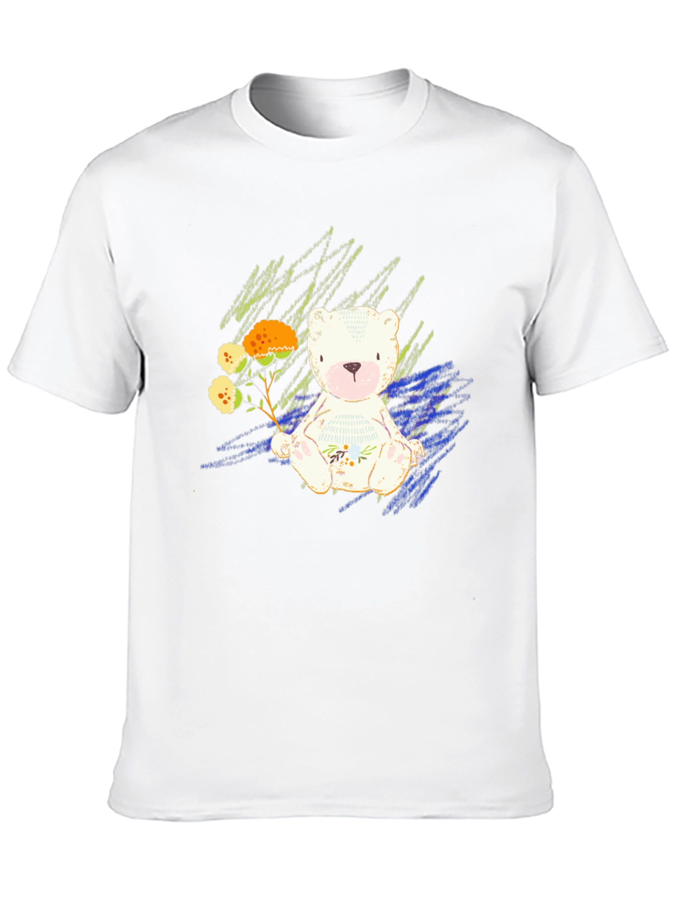 Black Cute Bear Graphic Tee - Soft Style view 10