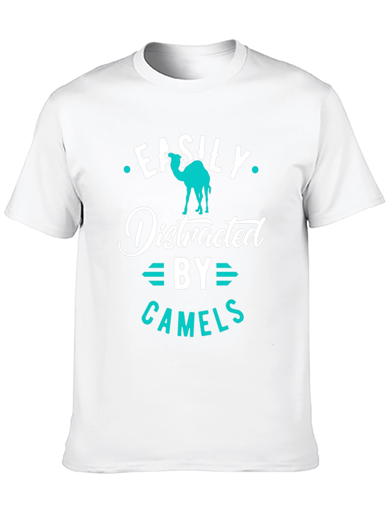 Black Easily Distracted by Camels Graphic Tee view 10