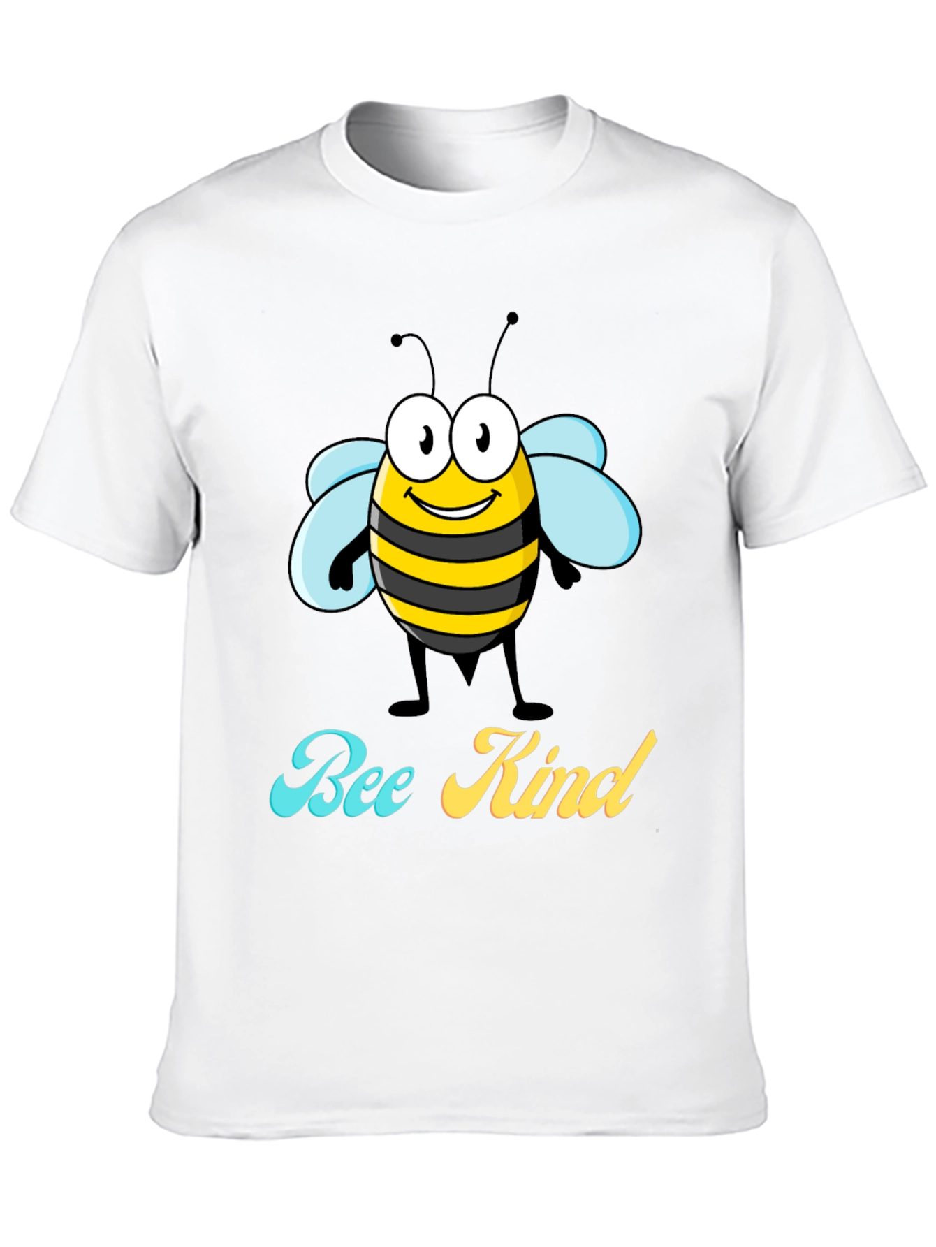 Black Bee Kind Graphic T-Shirt - Black Crew Neck Tee view 10