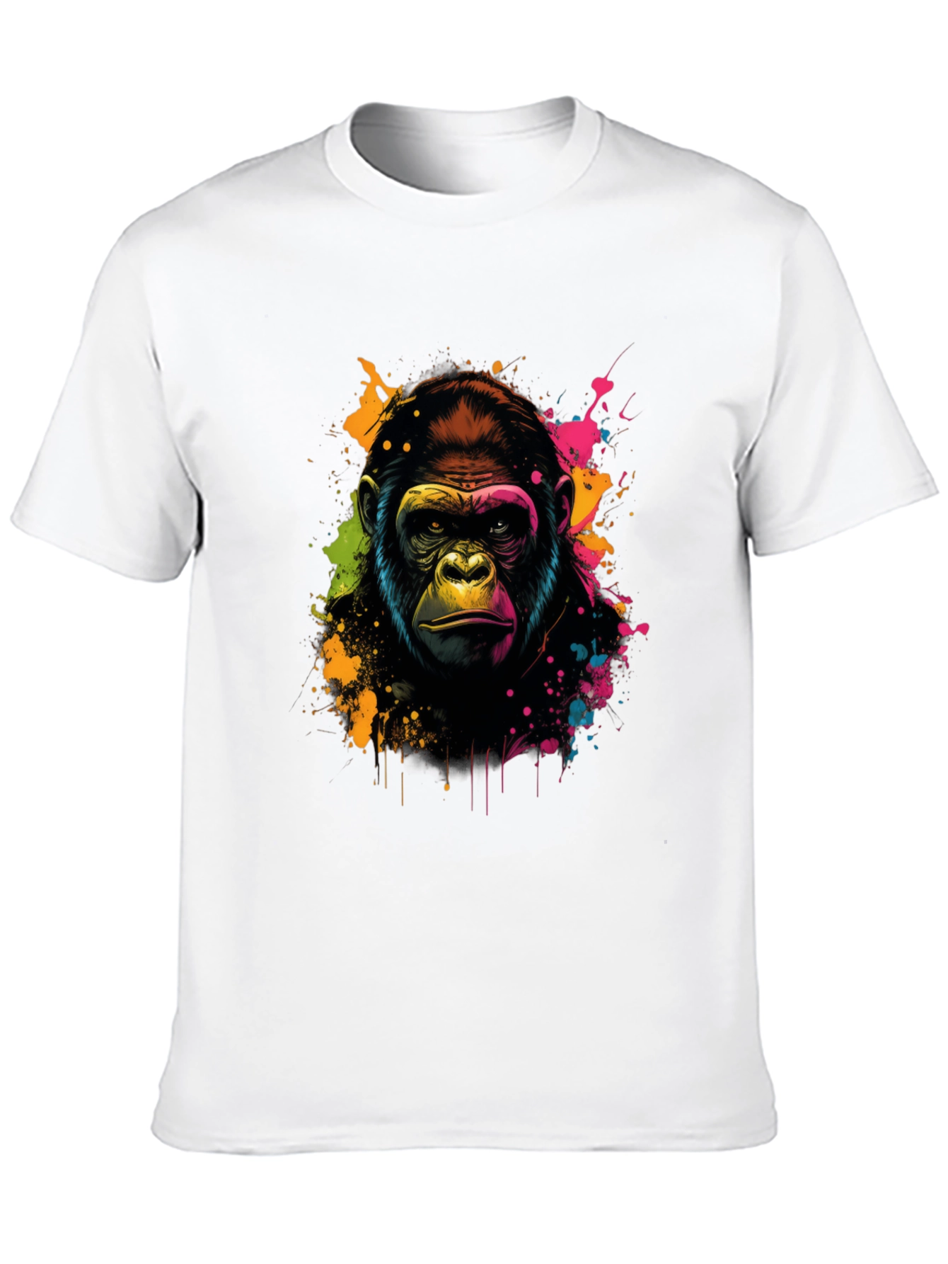 Black Vibrant Gorilla Graphic Tee - Black view 10