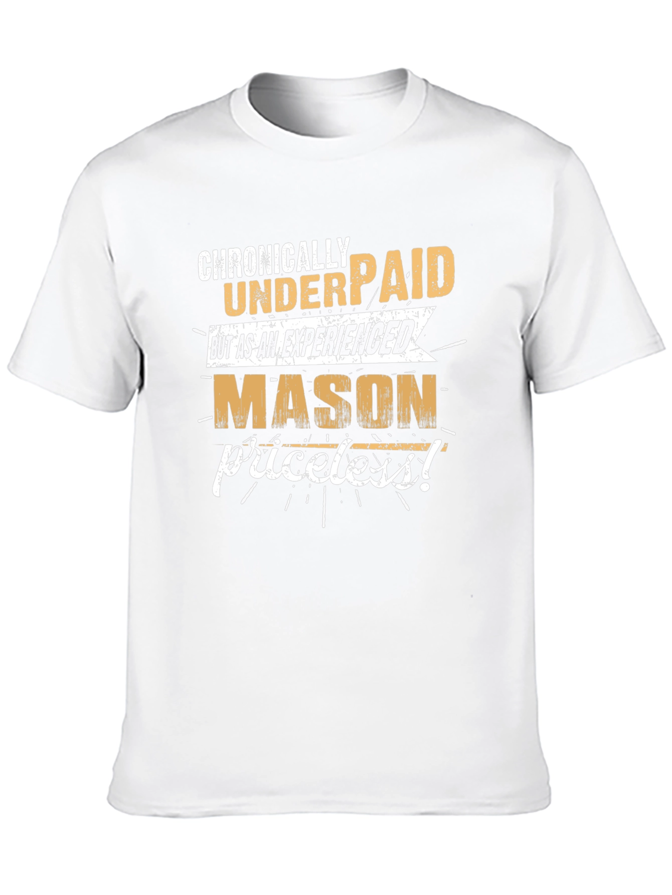 Black Chronically Underpaid Mason Graphic T-Shirt view 10