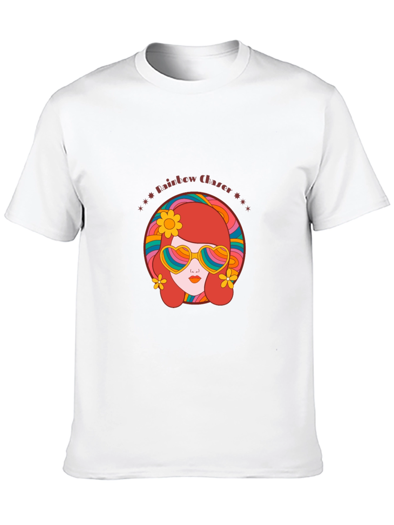 Black Retro Rainbow Chaser Graphic Tee view 10