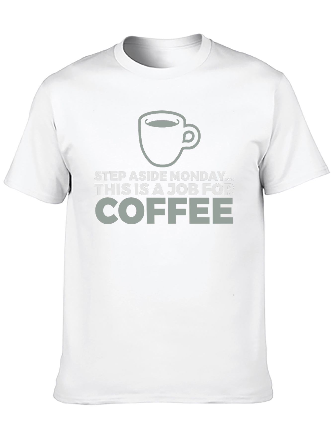 Black Coffee Job T-Shirt Funny Monday Relief Tee view 10