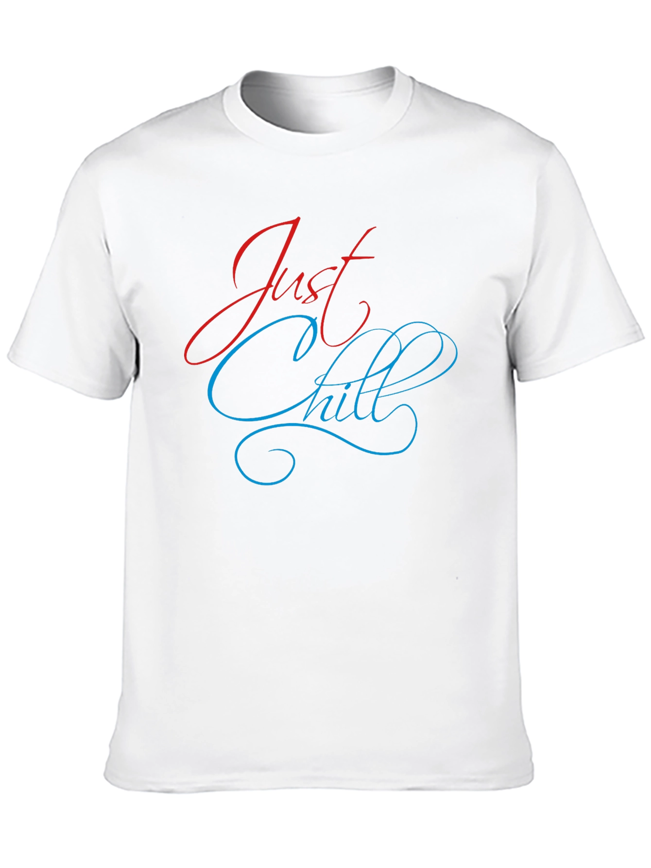 Black Just Chill Black T-Shirt: Stylish Graphic Tee for Relaxed Comfort view 10