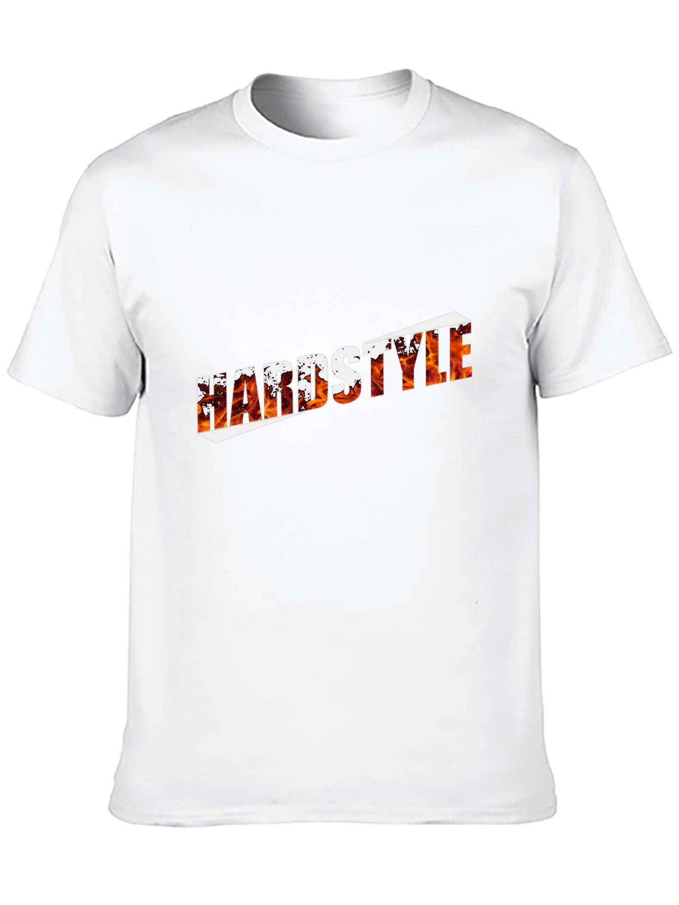 Black Hardstyle Fire Graphic Black T-Shirt view 10