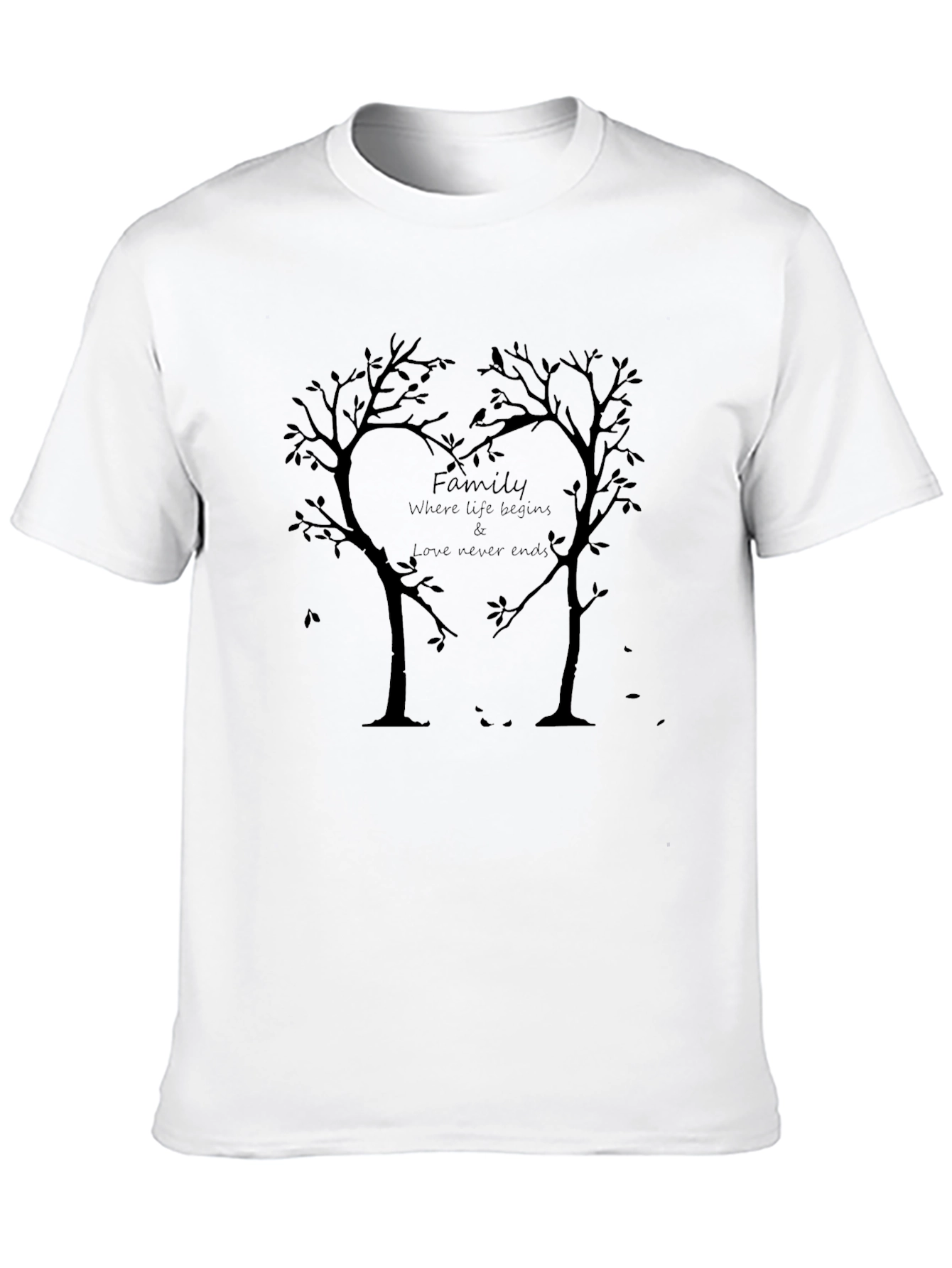 Black Family Tree Love T-Shirt - Where Life Begins view 10