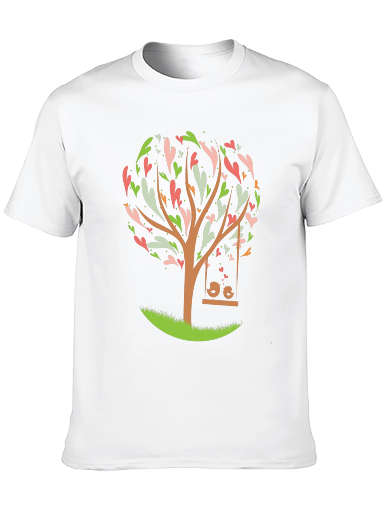 Black Love Tree Graphic Tee - Romantic Design view 10