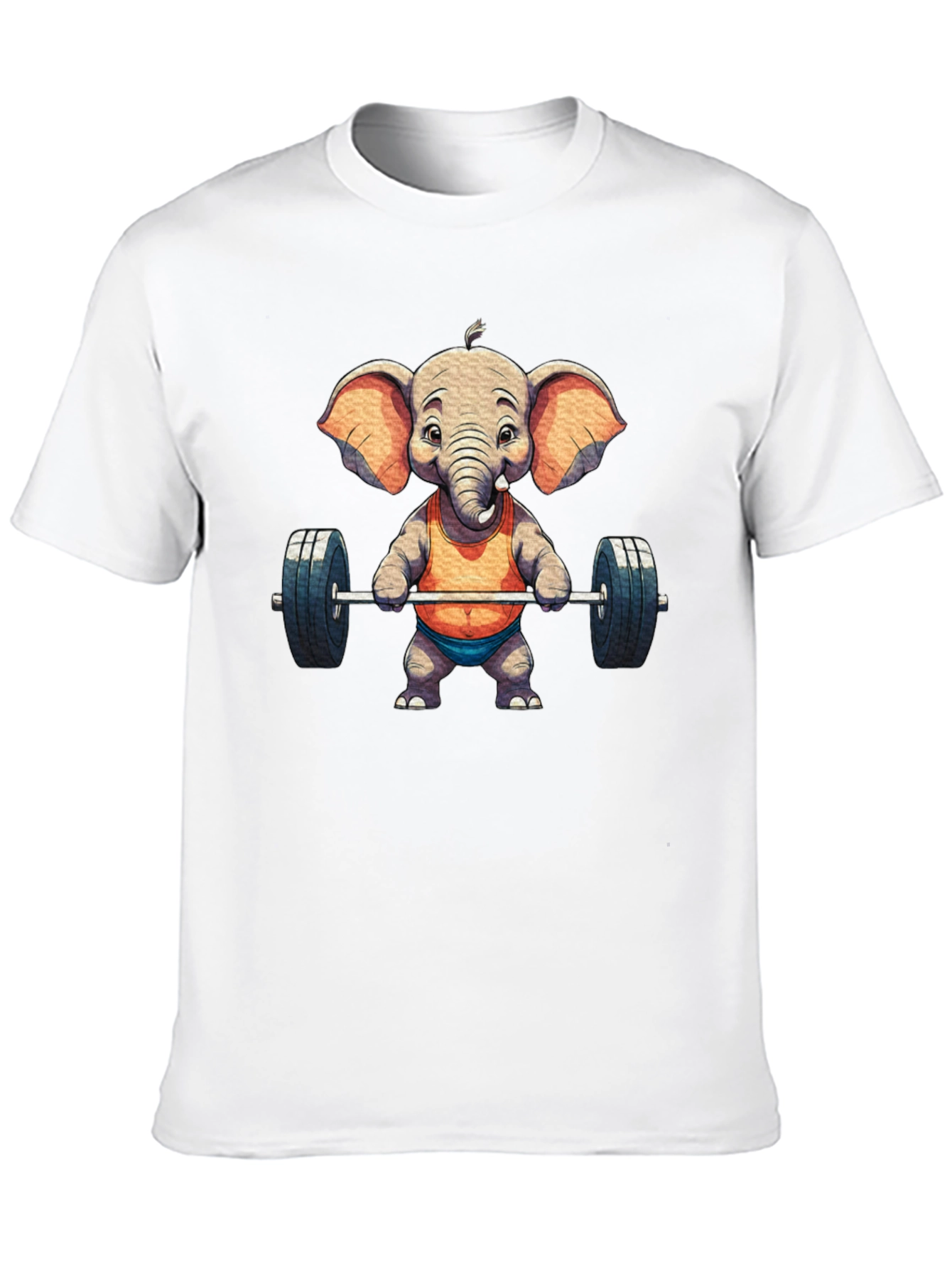 Black Elephant Weightlifter Graphic Tee view 10