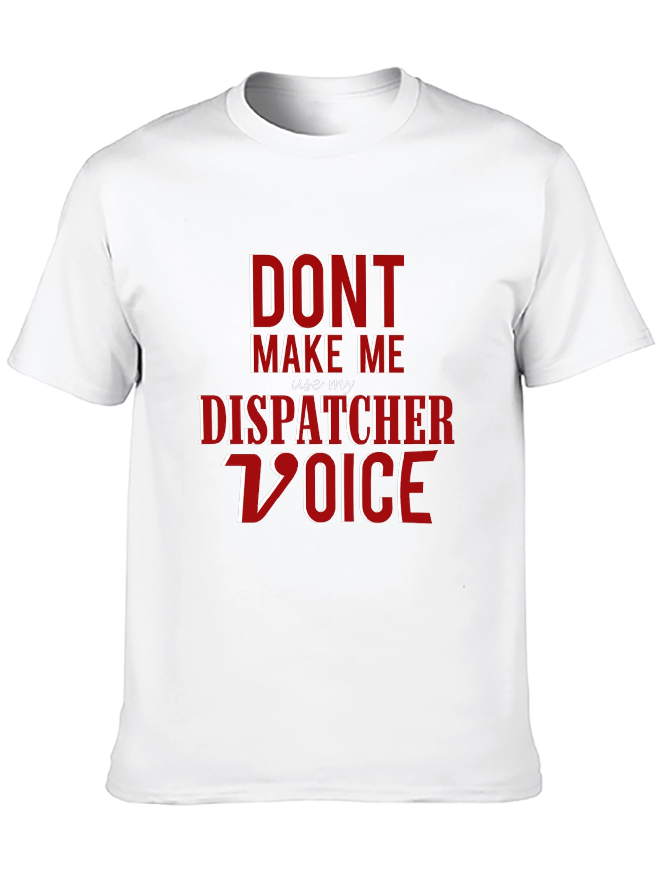 Black Dispatcher Voice T-Shirt - Funny 911 Operator Tee view 10