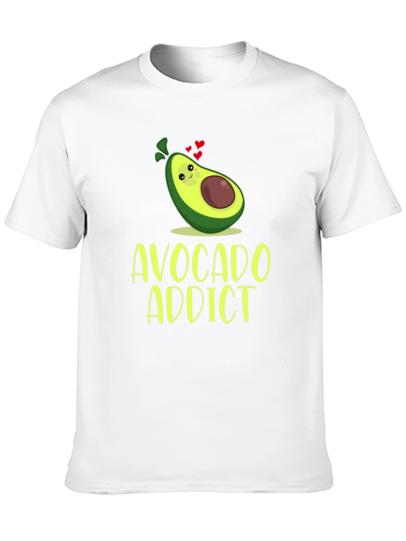 Black Avocado Addict Graphic Tee - Trendy Foodie T-Shirt view 10