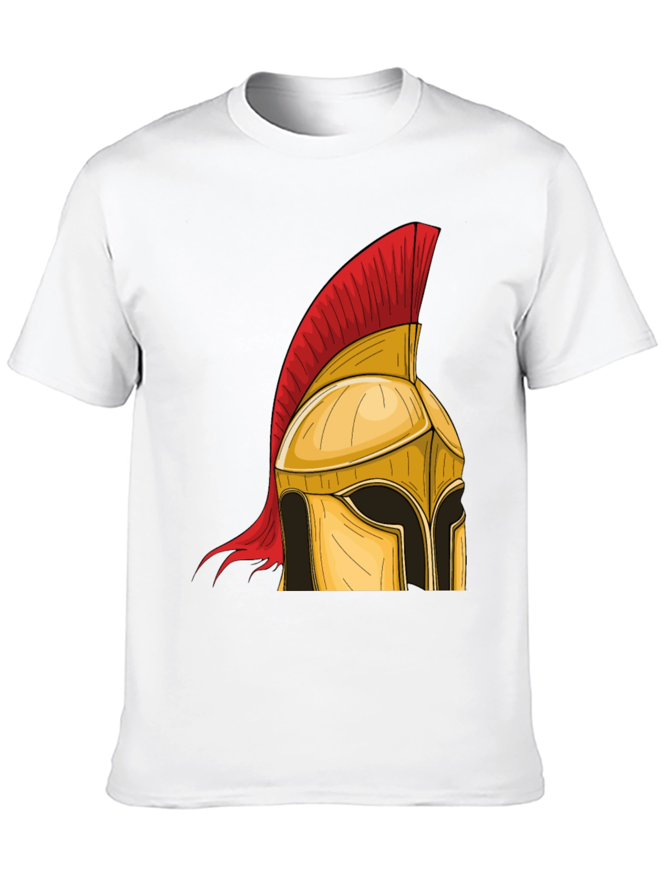 Black Spartan Helmet Graphic Tee - Warrior Style view 10