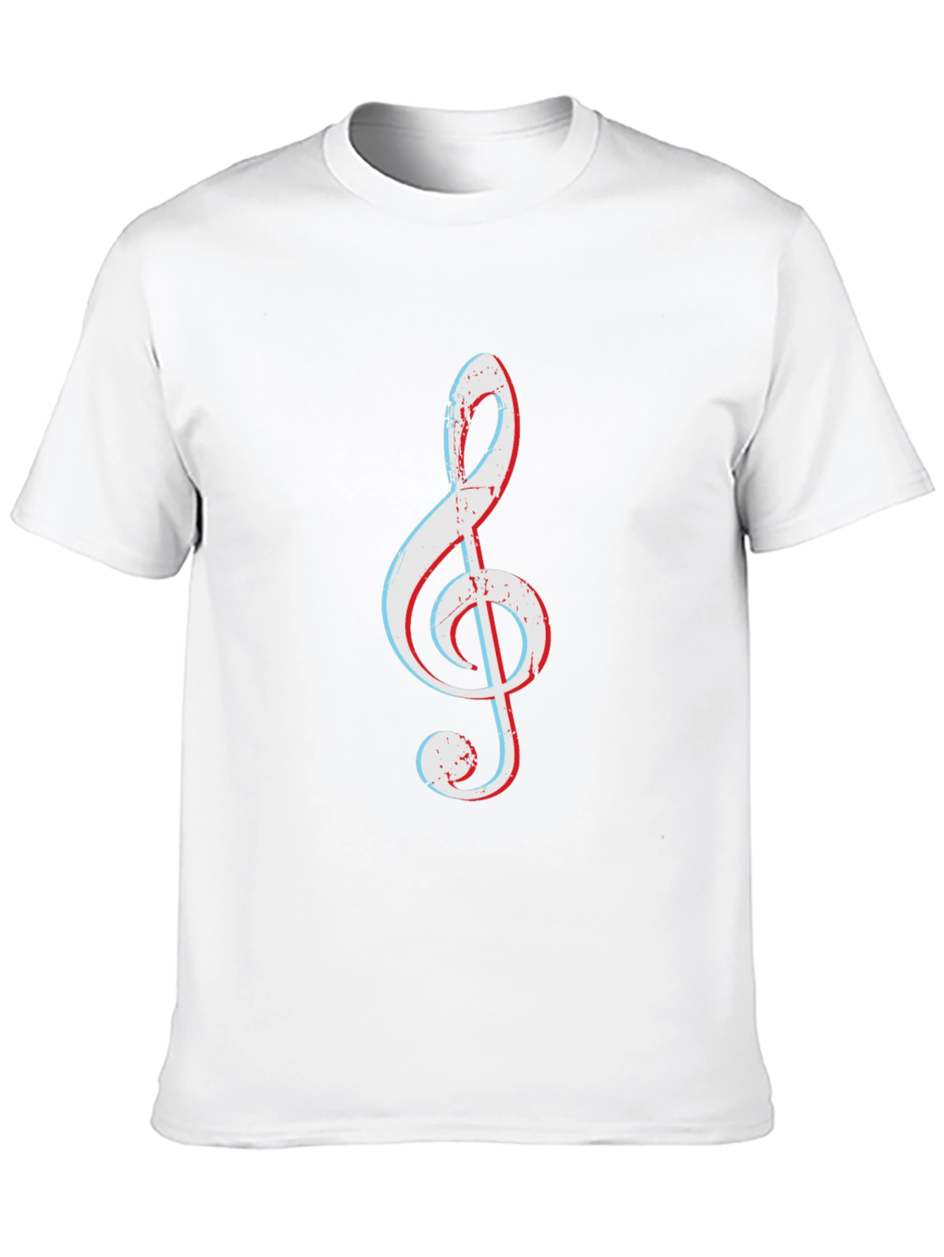Black Treble Clef Graphic Tee - Music Lover's T-Shirt view 10